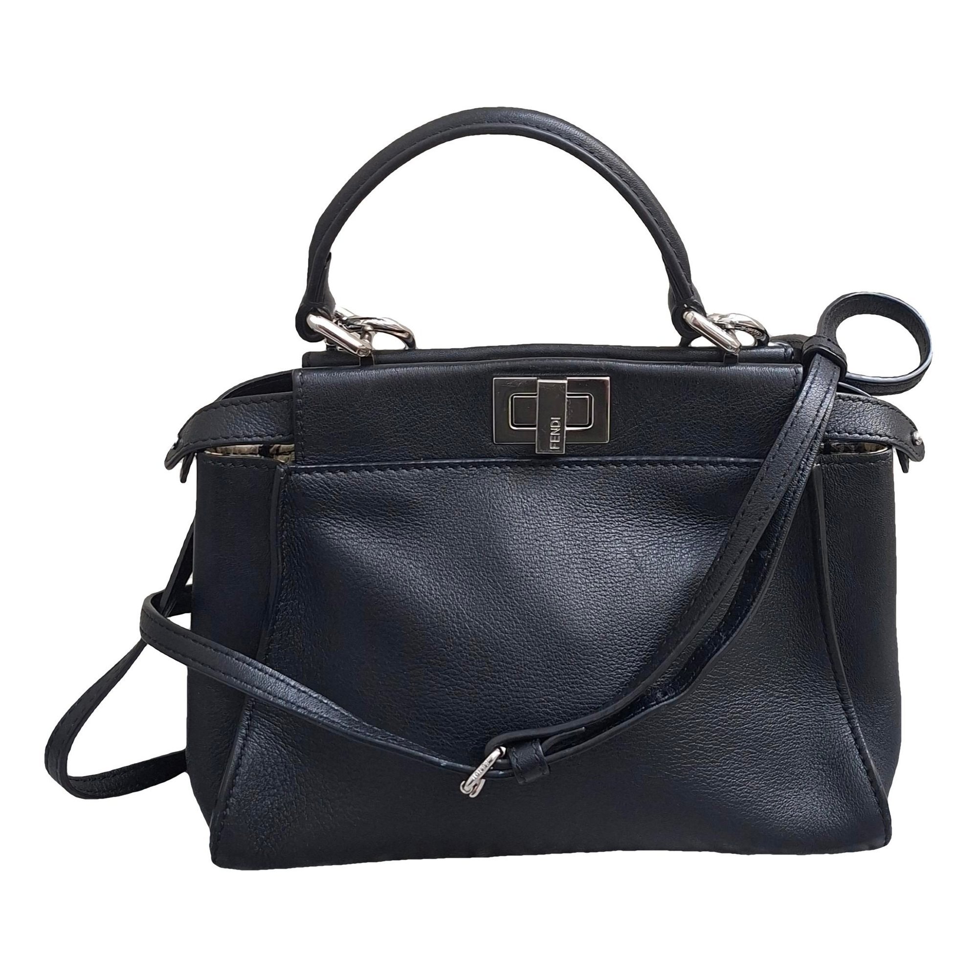 Peekaboo leather handbag