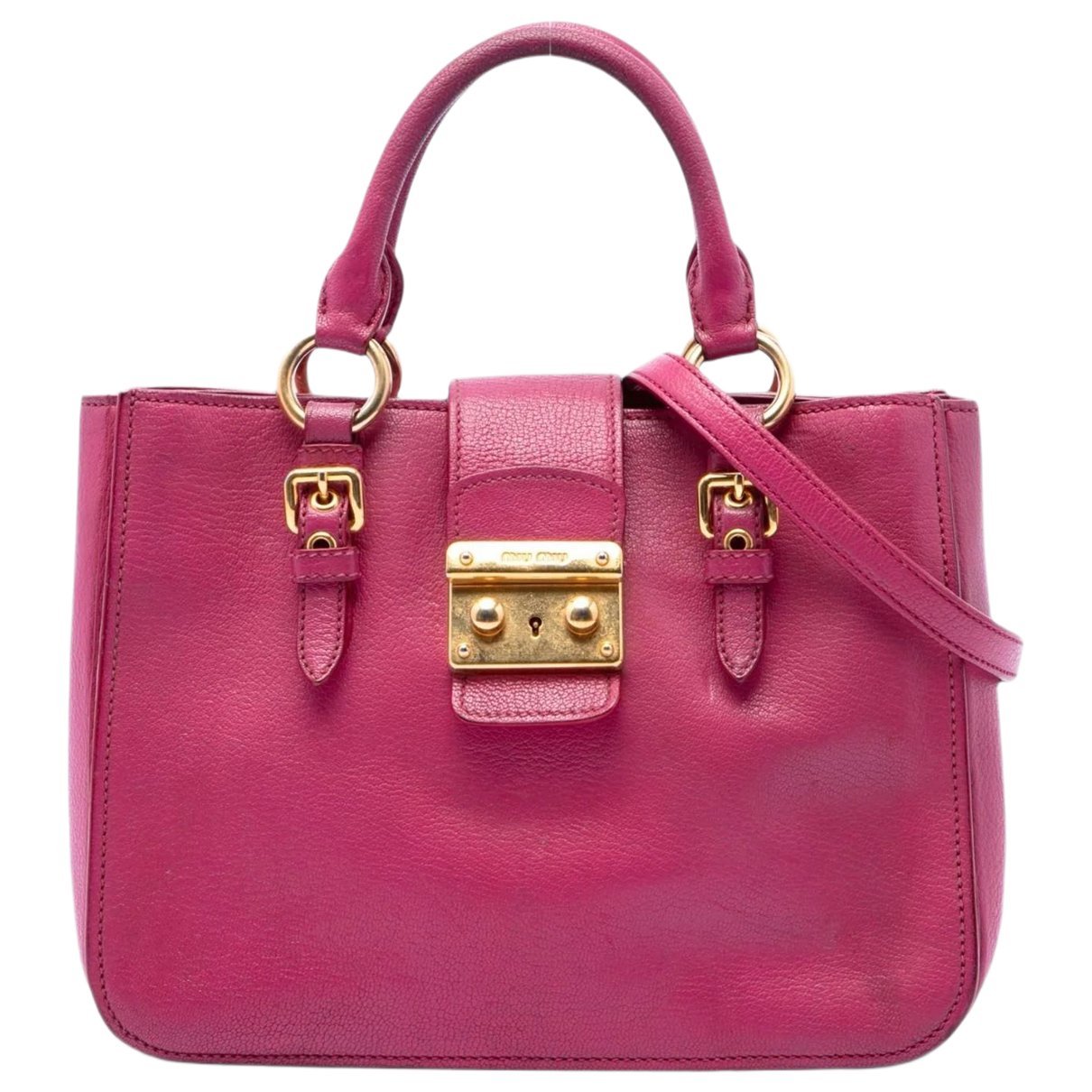 Madras leather satchel