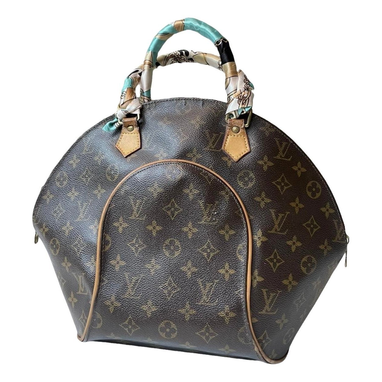 Ellipse leather handbag