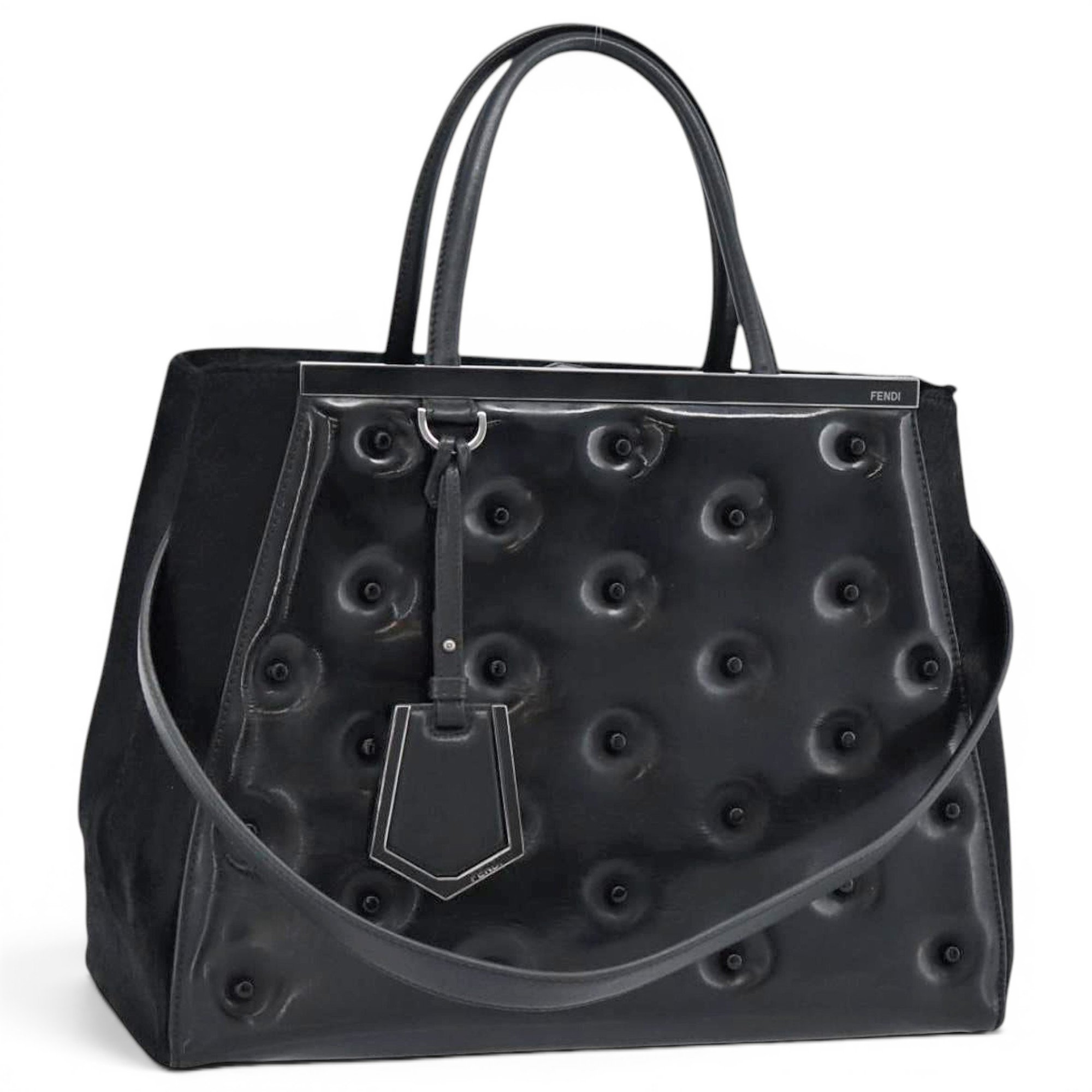 Patent leather handbag