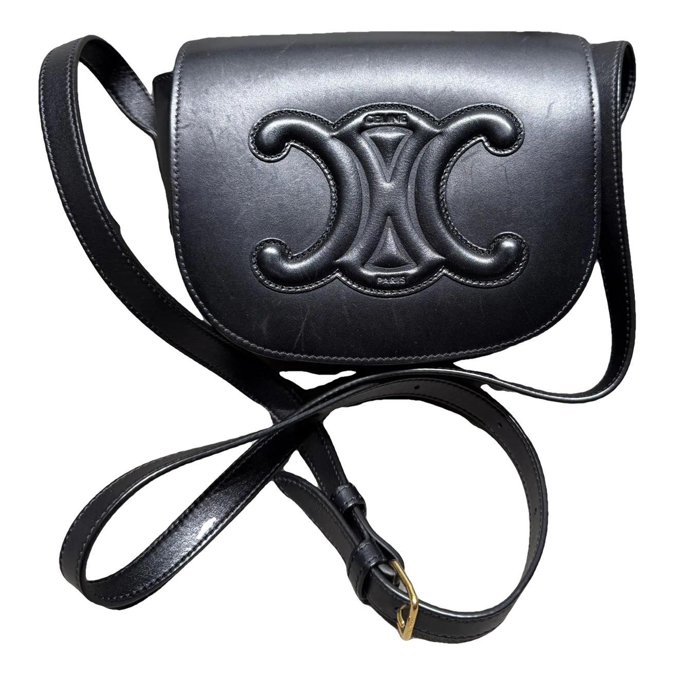 Triomphe leather crossbody bag