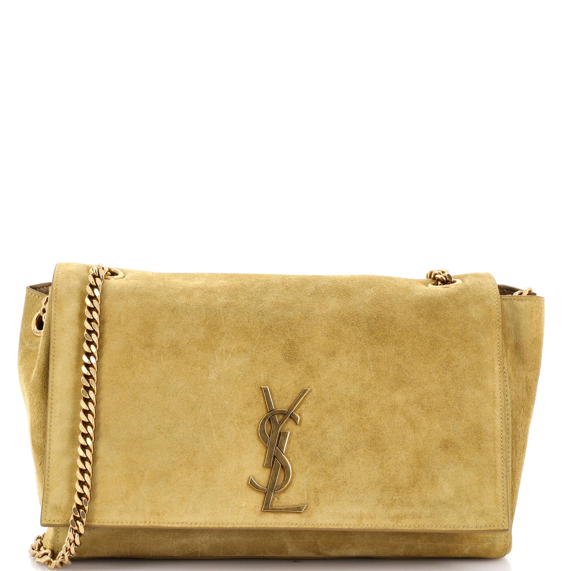 Classic Monogram Reversible Shoulder Bag Suede and Leather Medium