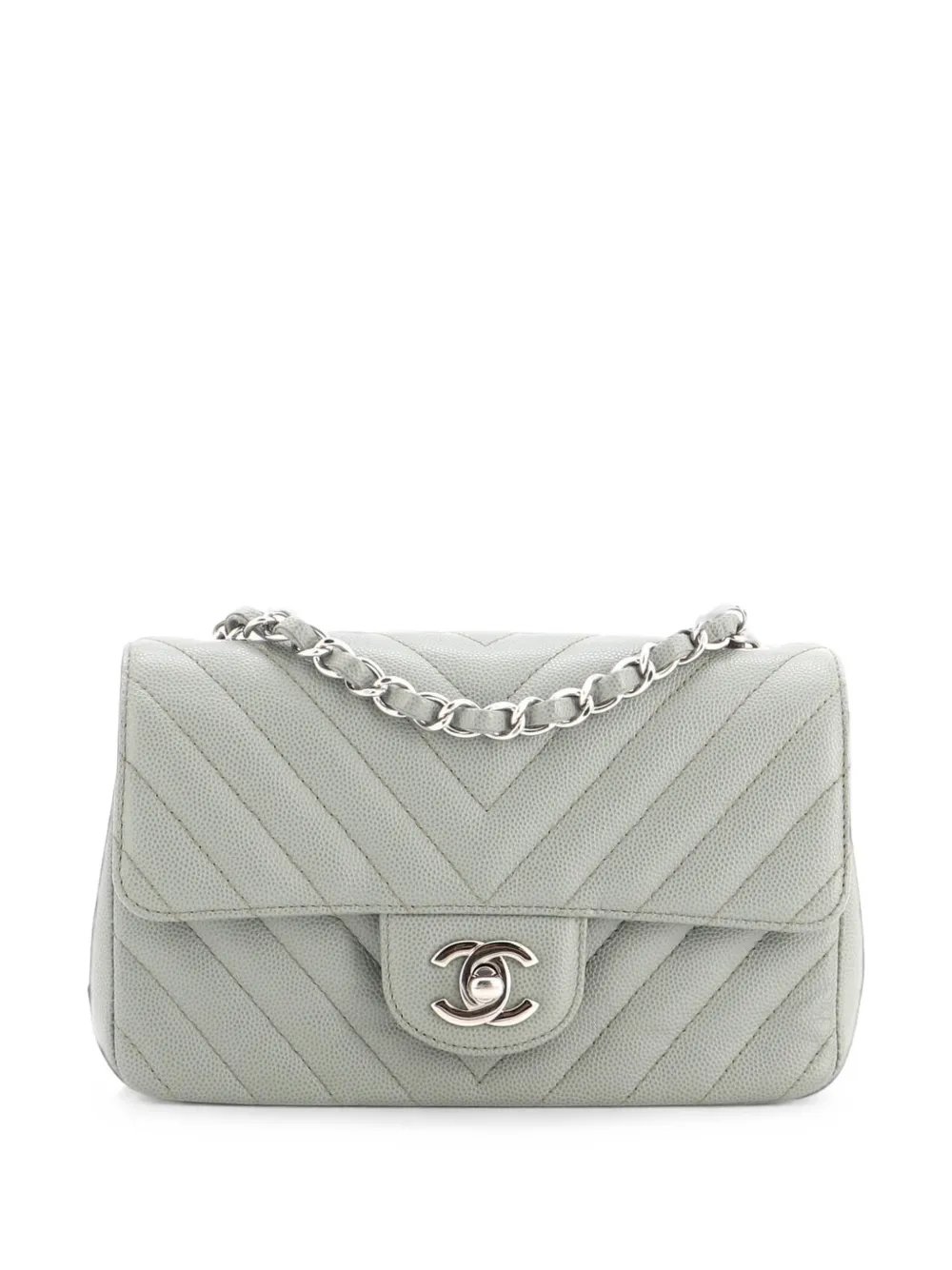 Classic Single Flap Bag Chevron Lambskin Mini shoulder bag