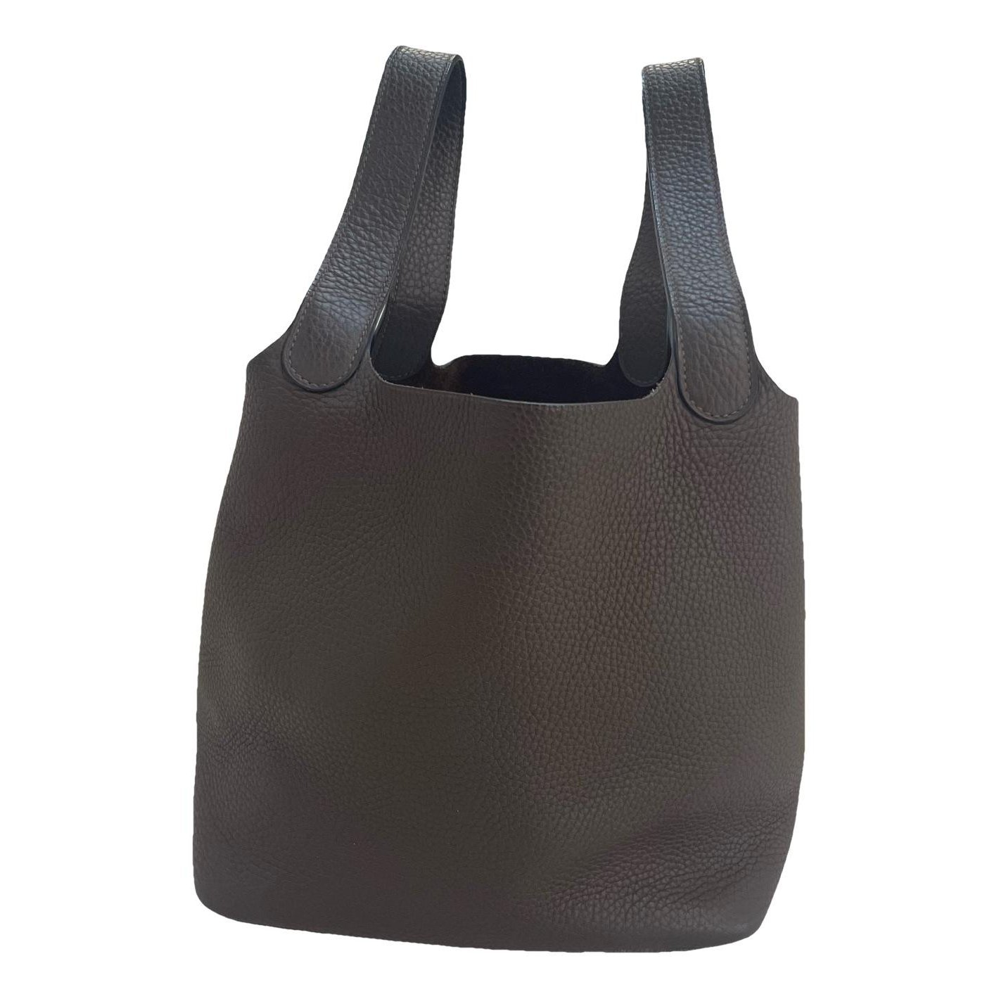 Picotin leather tote