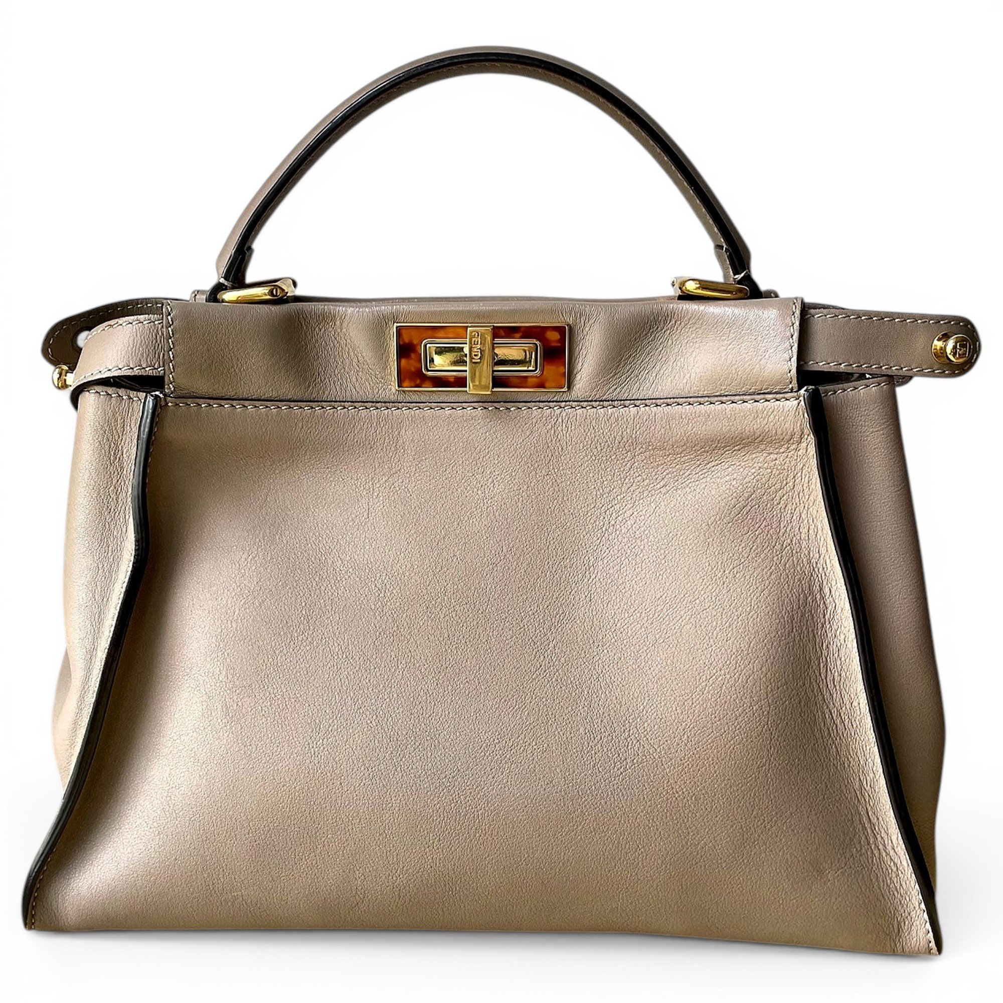 Peekaboo leather handbag