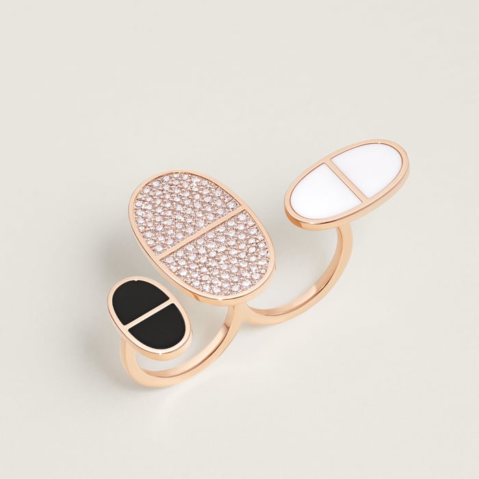 Sans Coloris Chaine d'Ancre Verso Double Ring