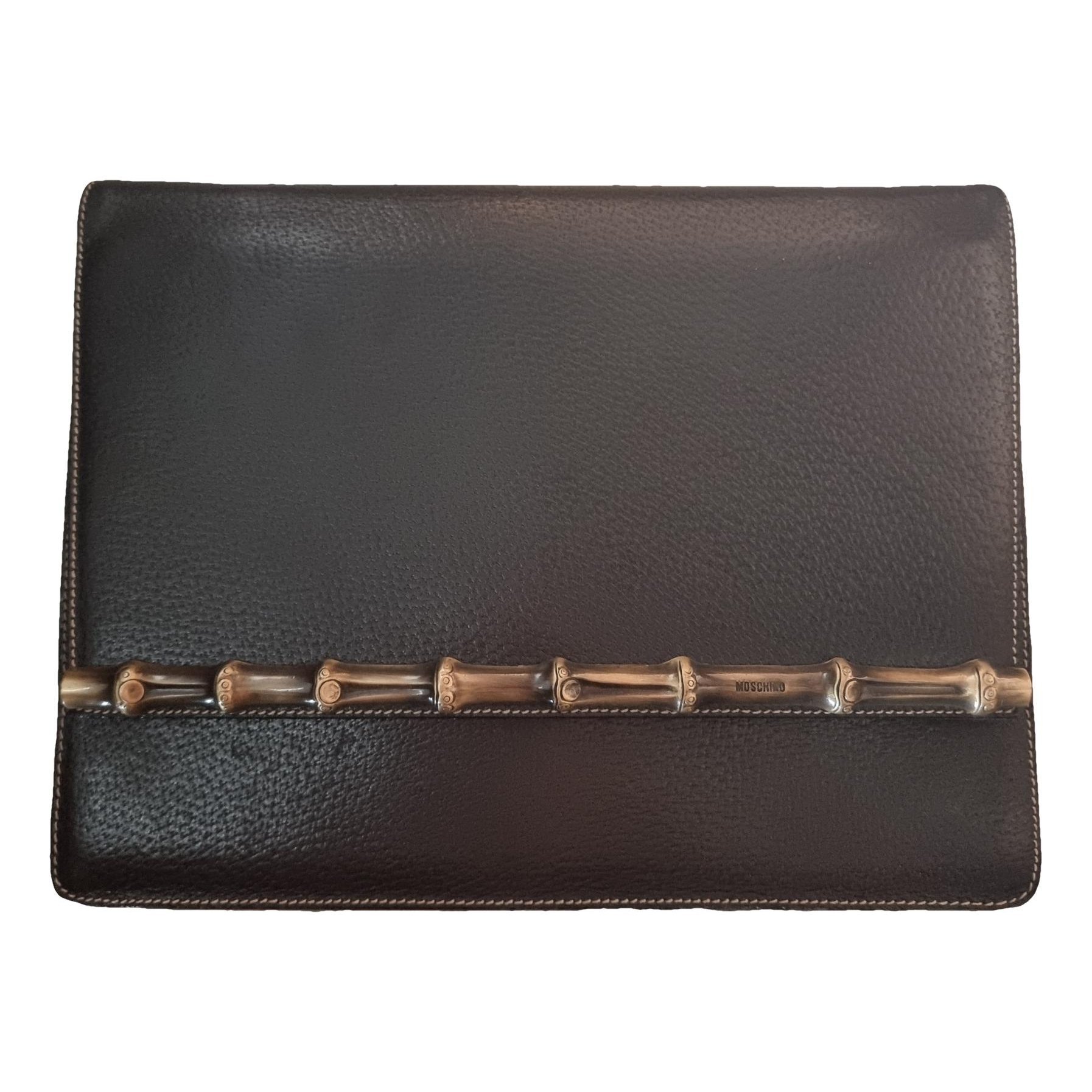 Moschino Leather clutch bag