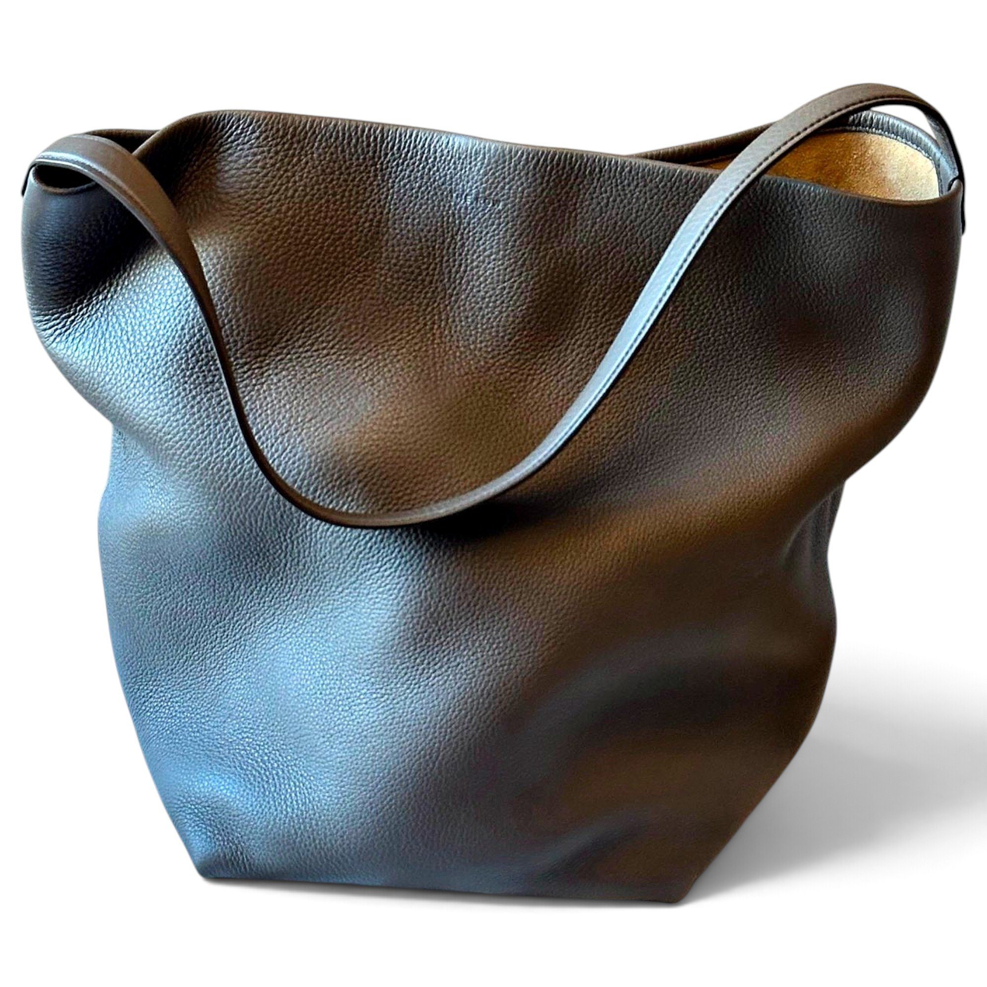 The Row Park N/S leather tote