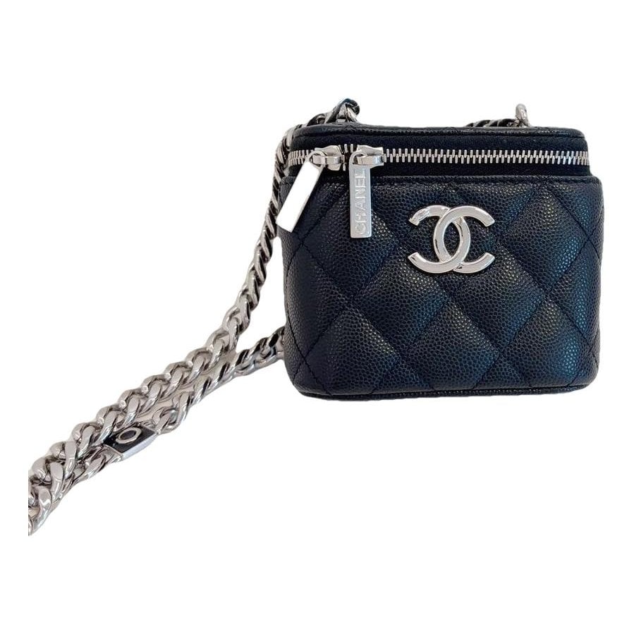 Vanity leather handbag