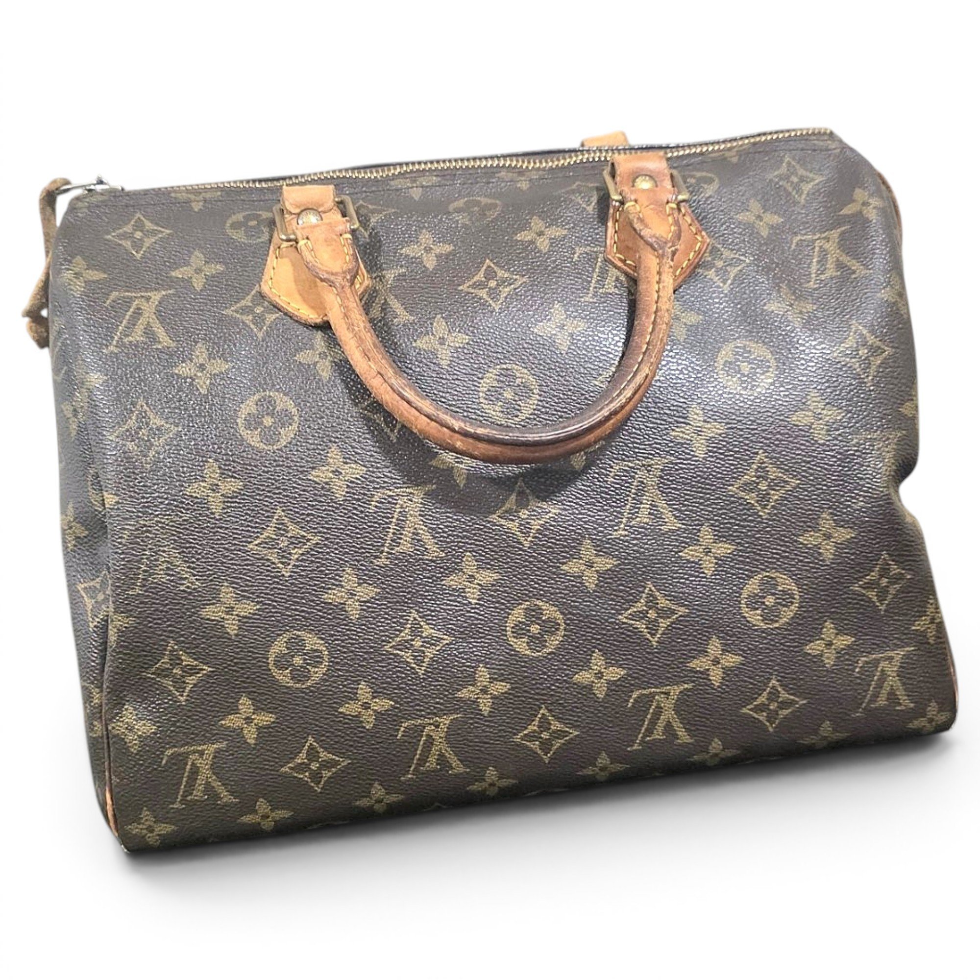Speedy leather handbag