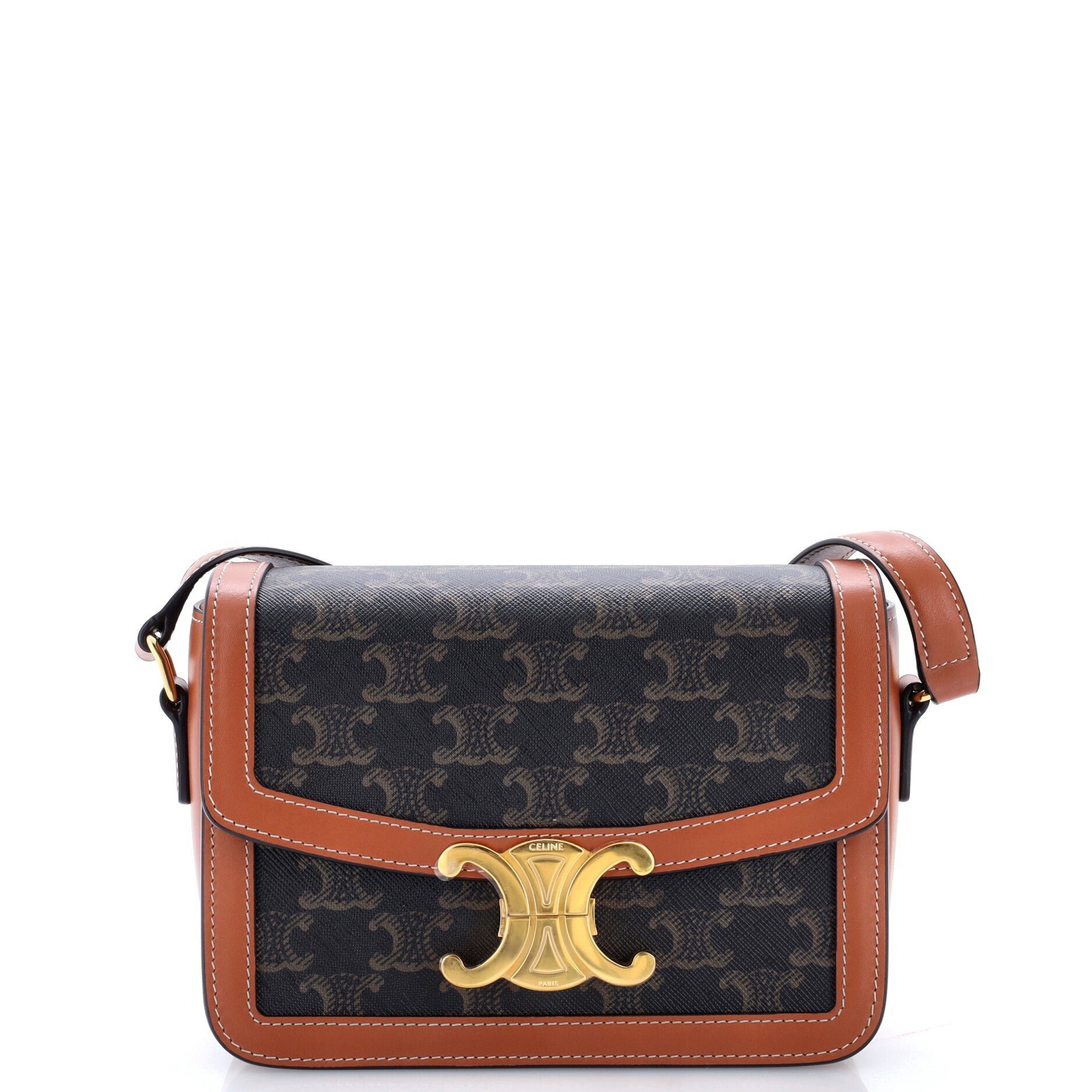Triomphe Shoulder Bag Triomphe Coated Canvas Teen