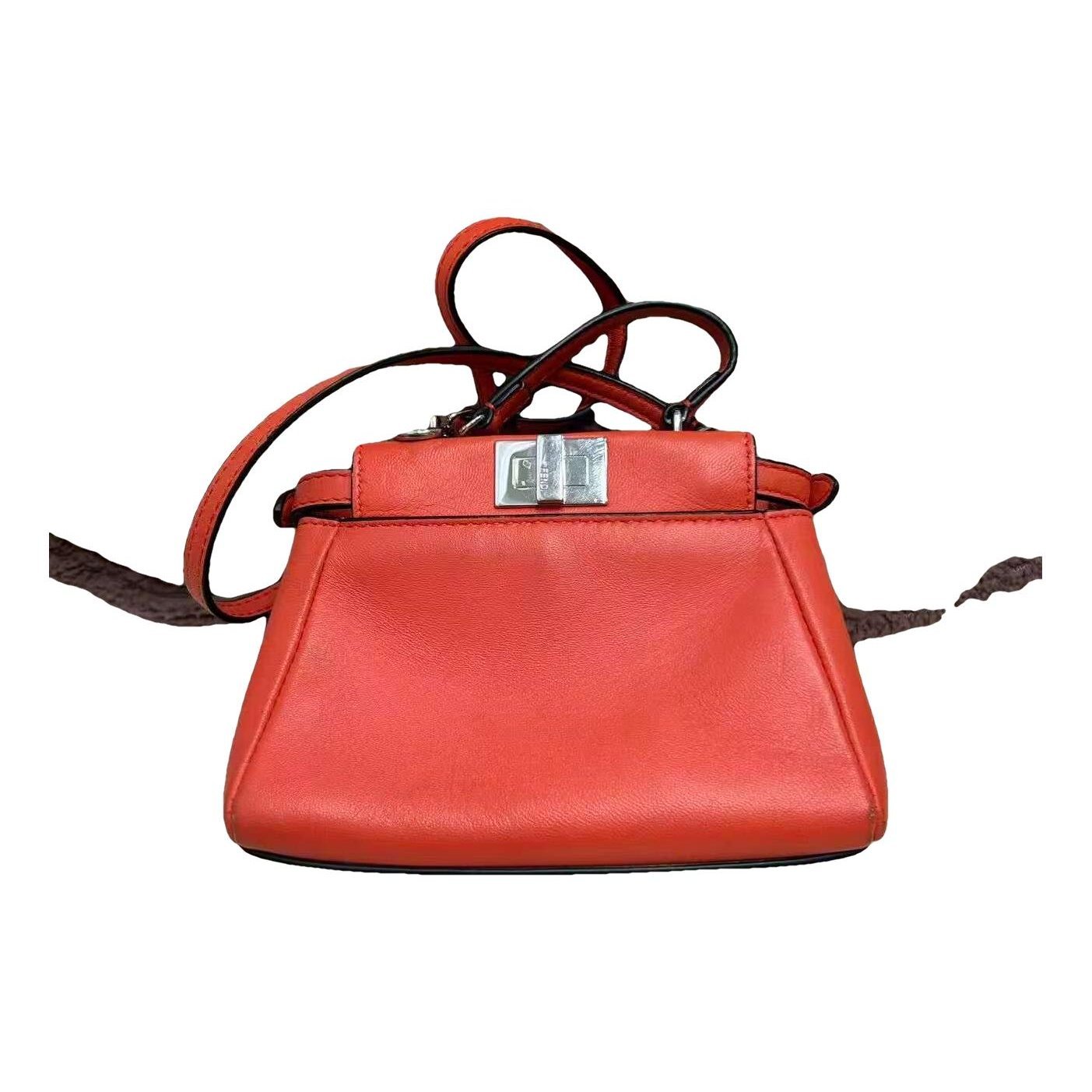 Peekaboo leather handbag