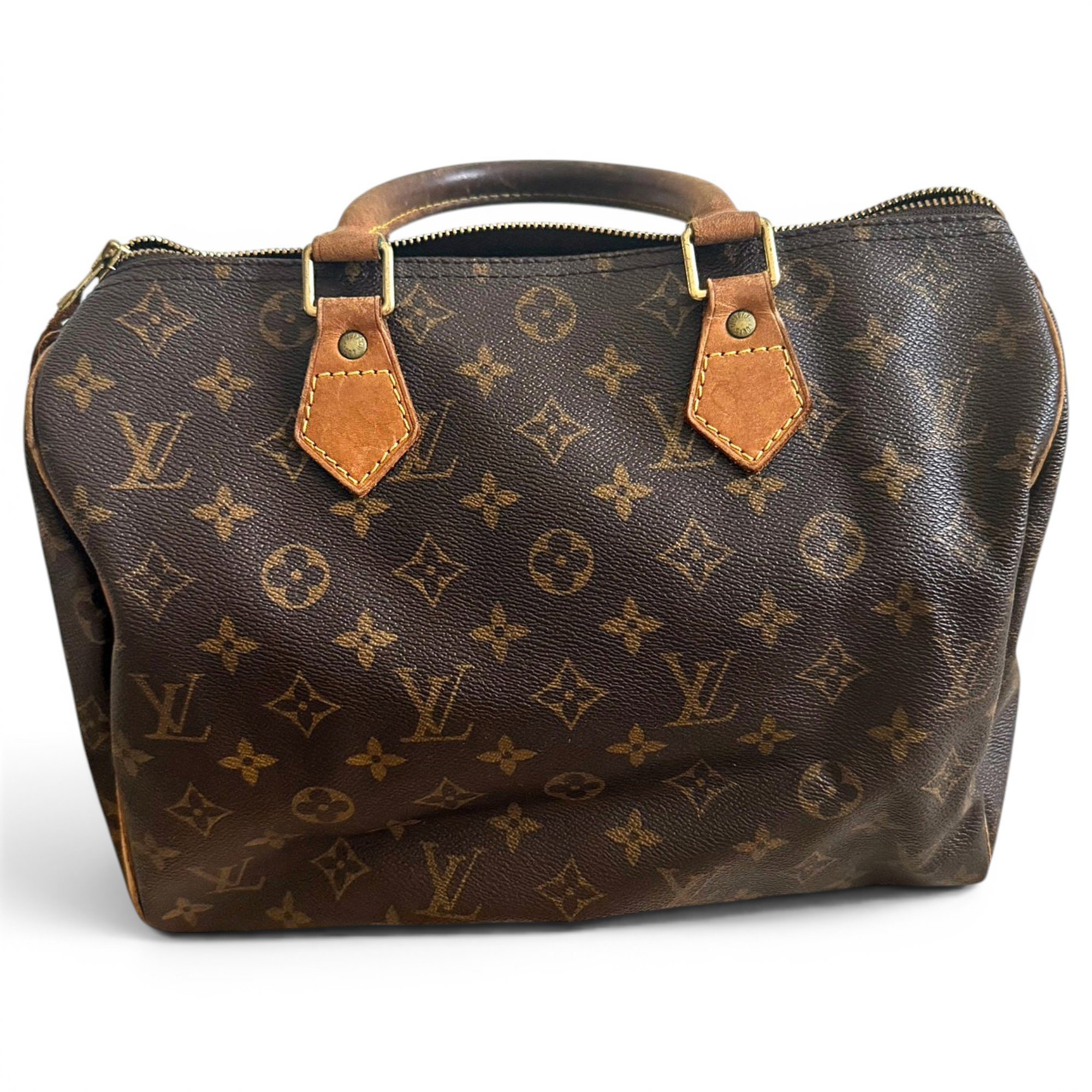 Speedy leather handbag