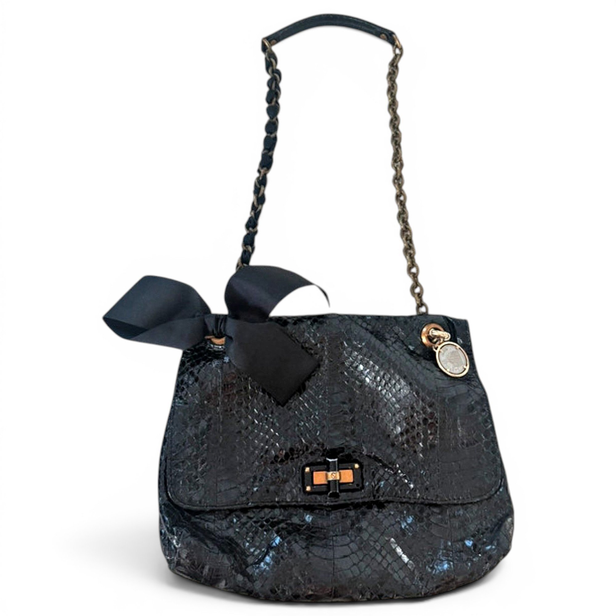 Amalia patent leather handbag
