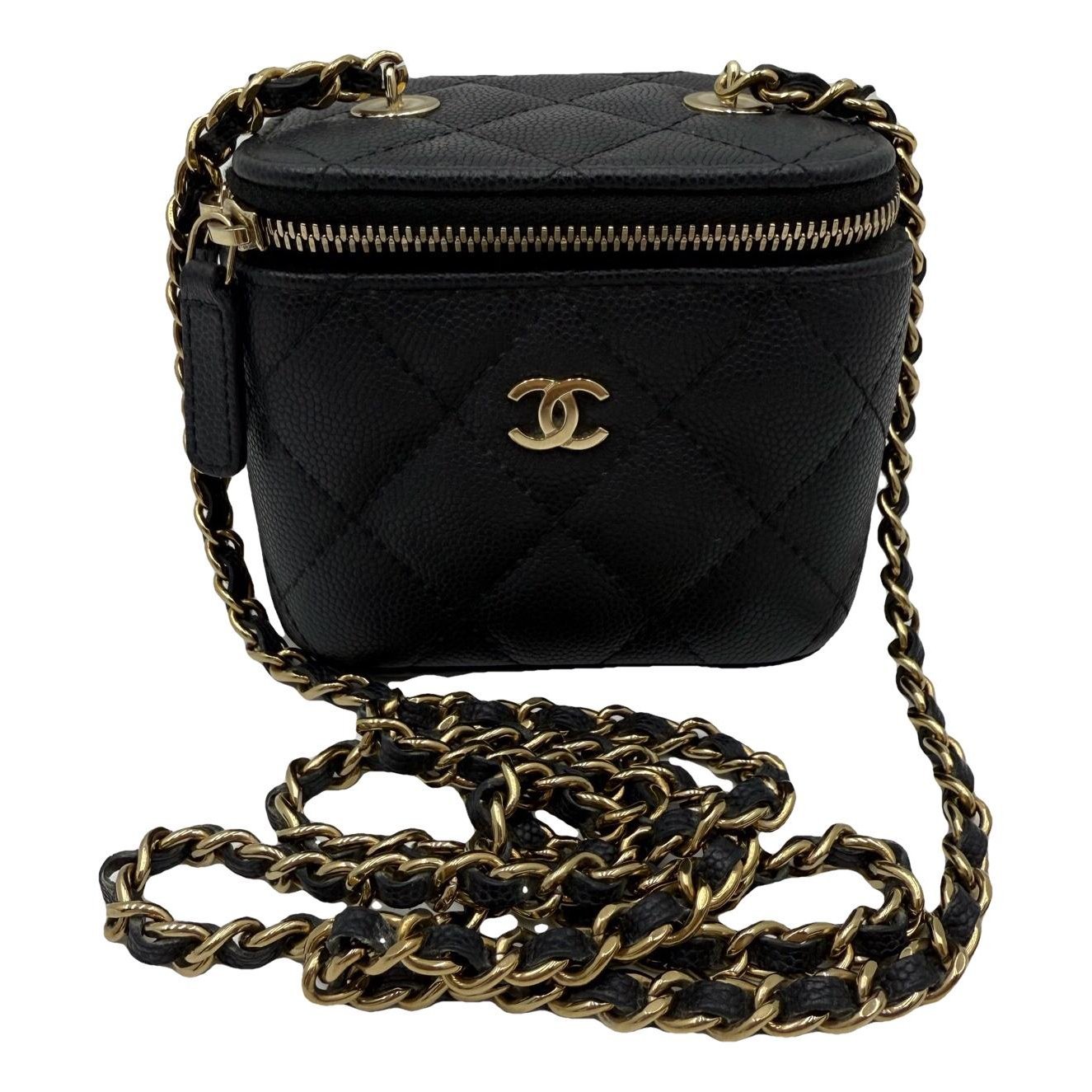 Trendy CC Vanity leather handbag