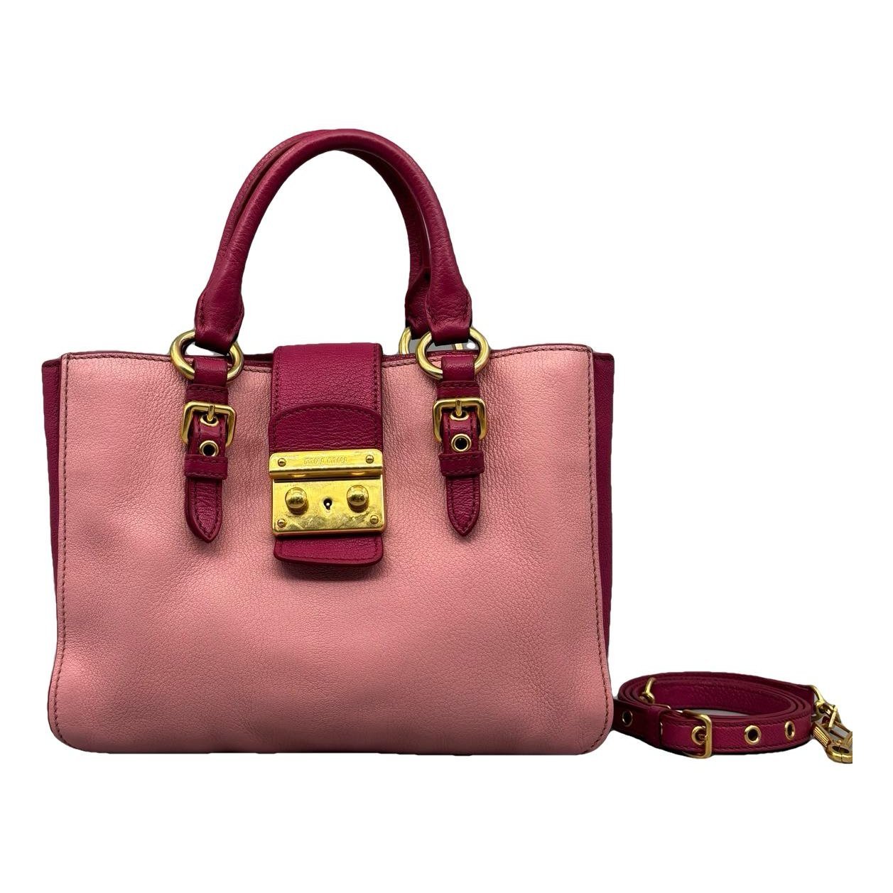 Madras leather handbag