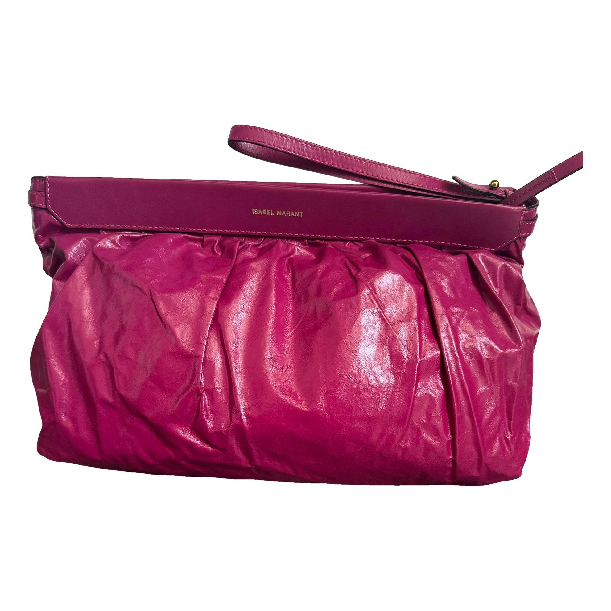 Leather clutch bag