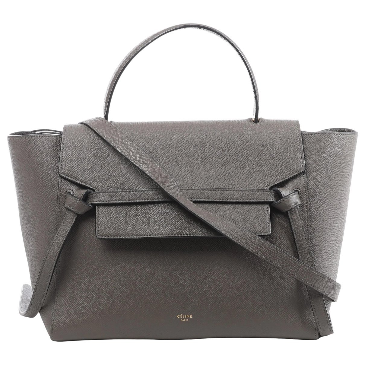 Belt leather handbag