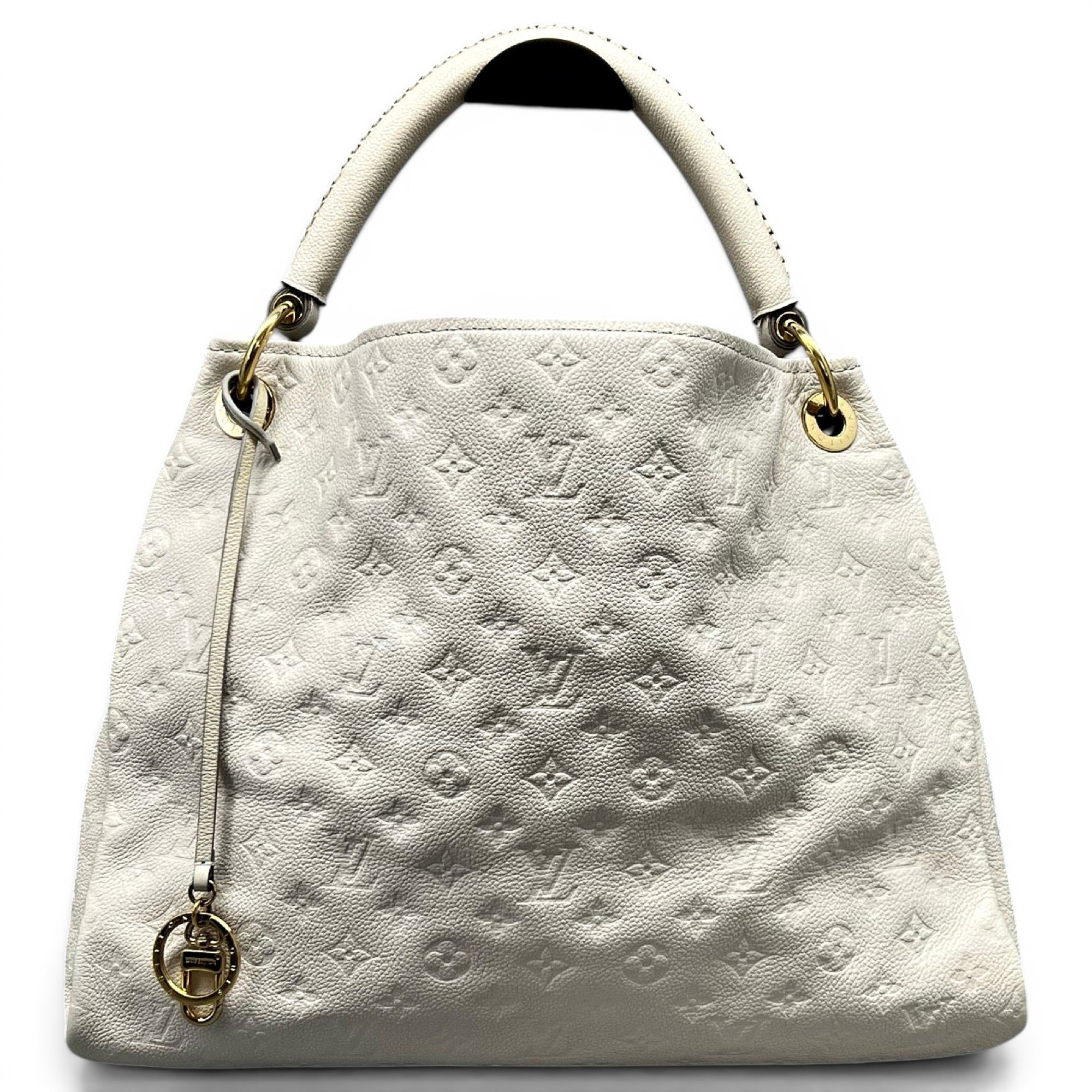 Artsy leather handbag