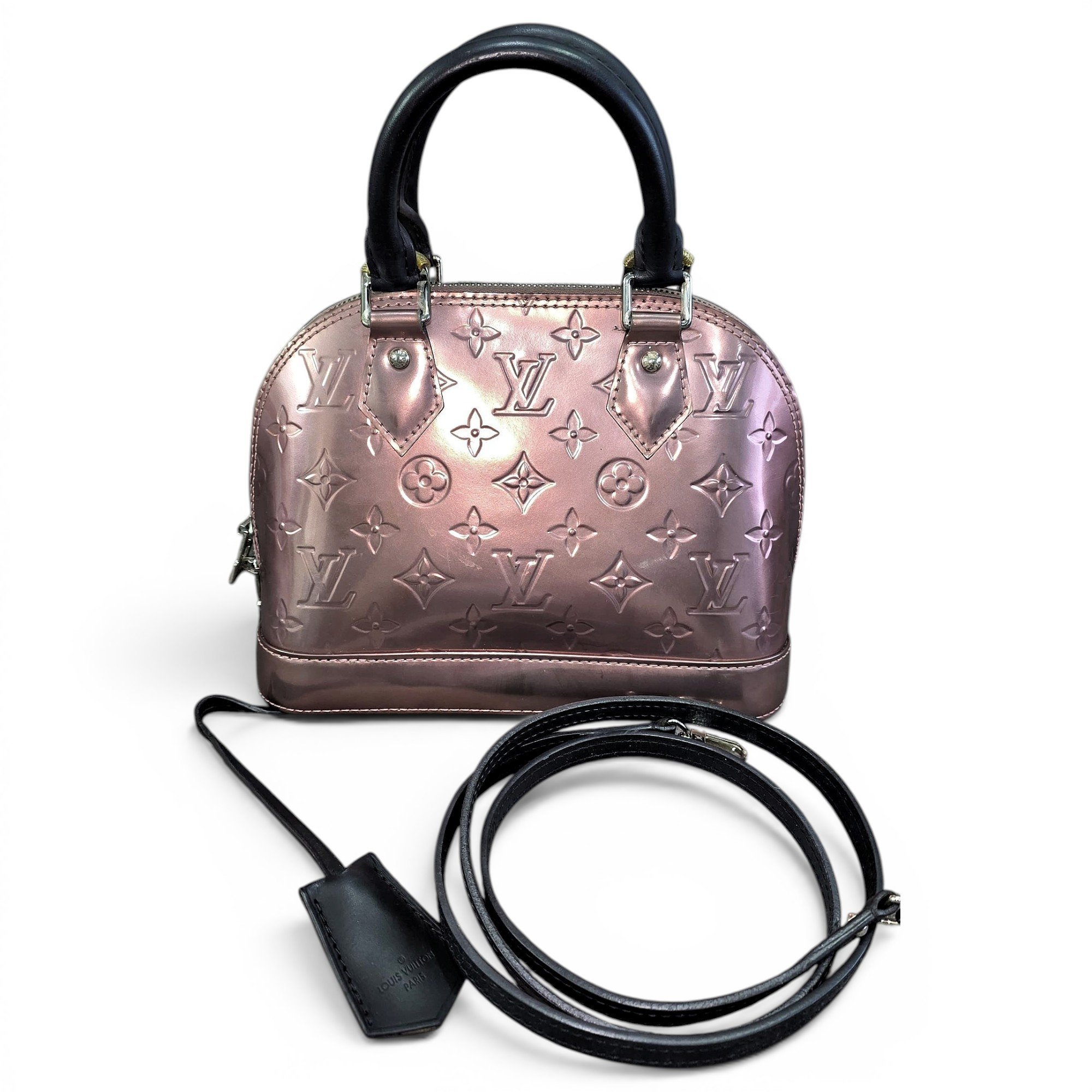 Alma BB patent leather handbag