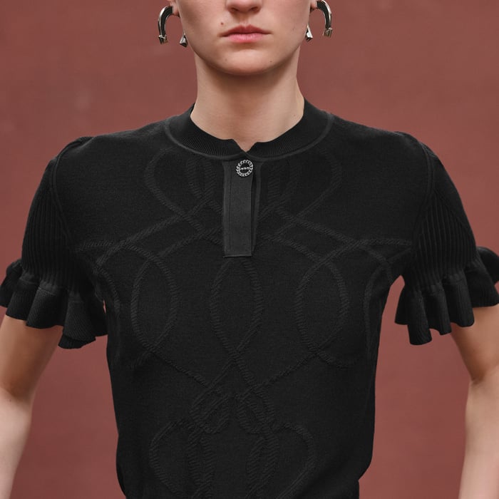 Noir "Palefroi Remix" Short-sleeve Sweater