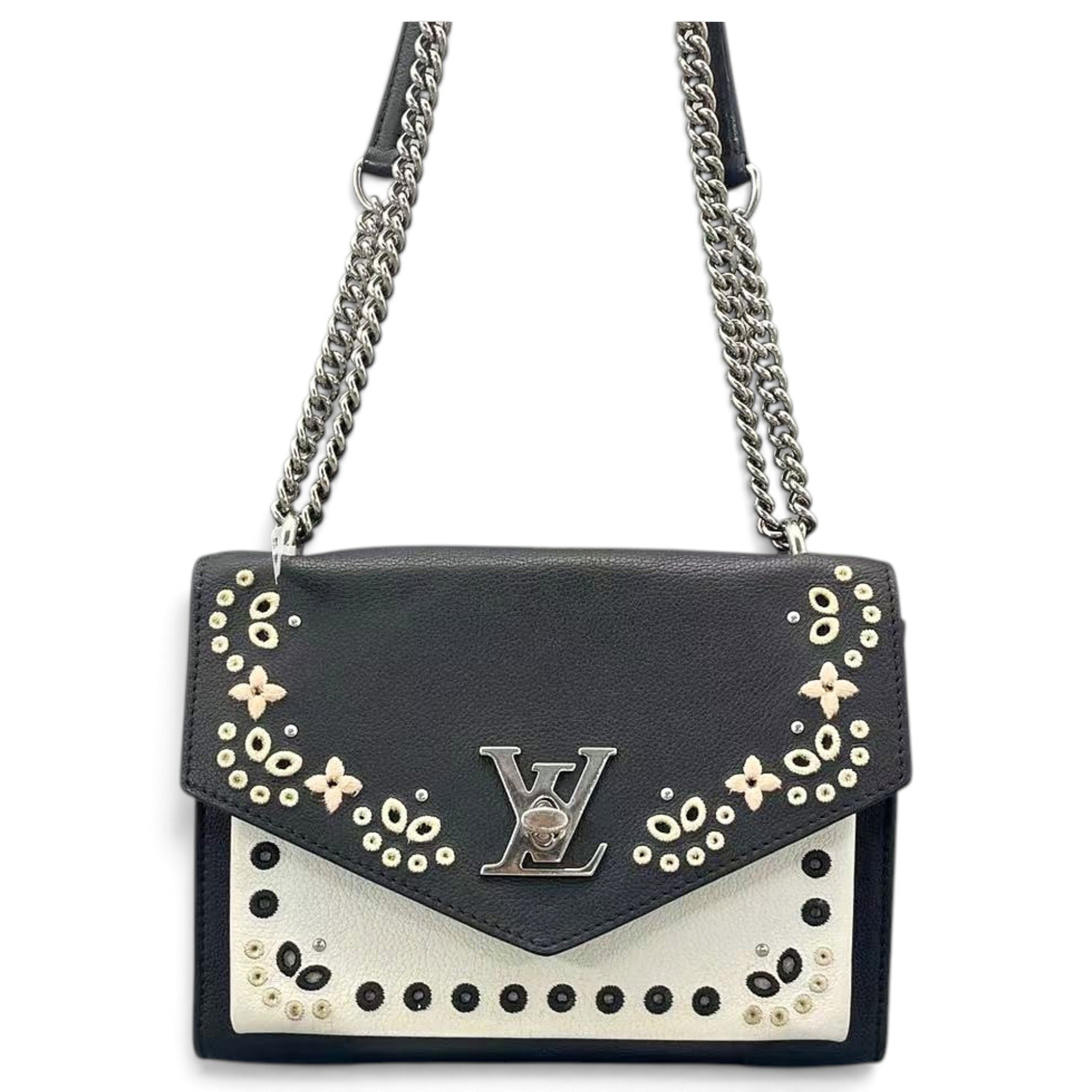 Twist leather handbag