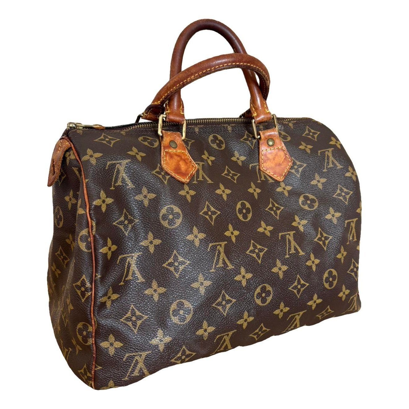Speedy leather handbag