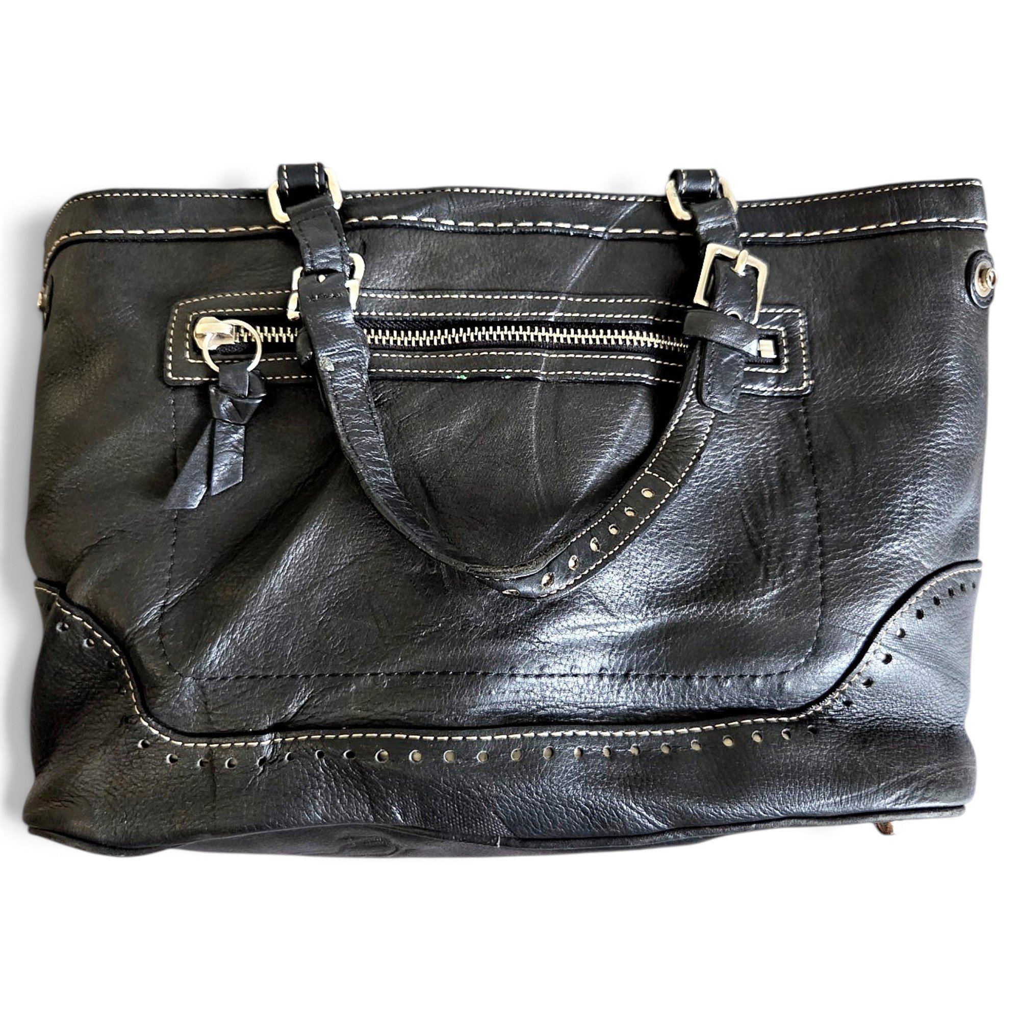 Leather handbag