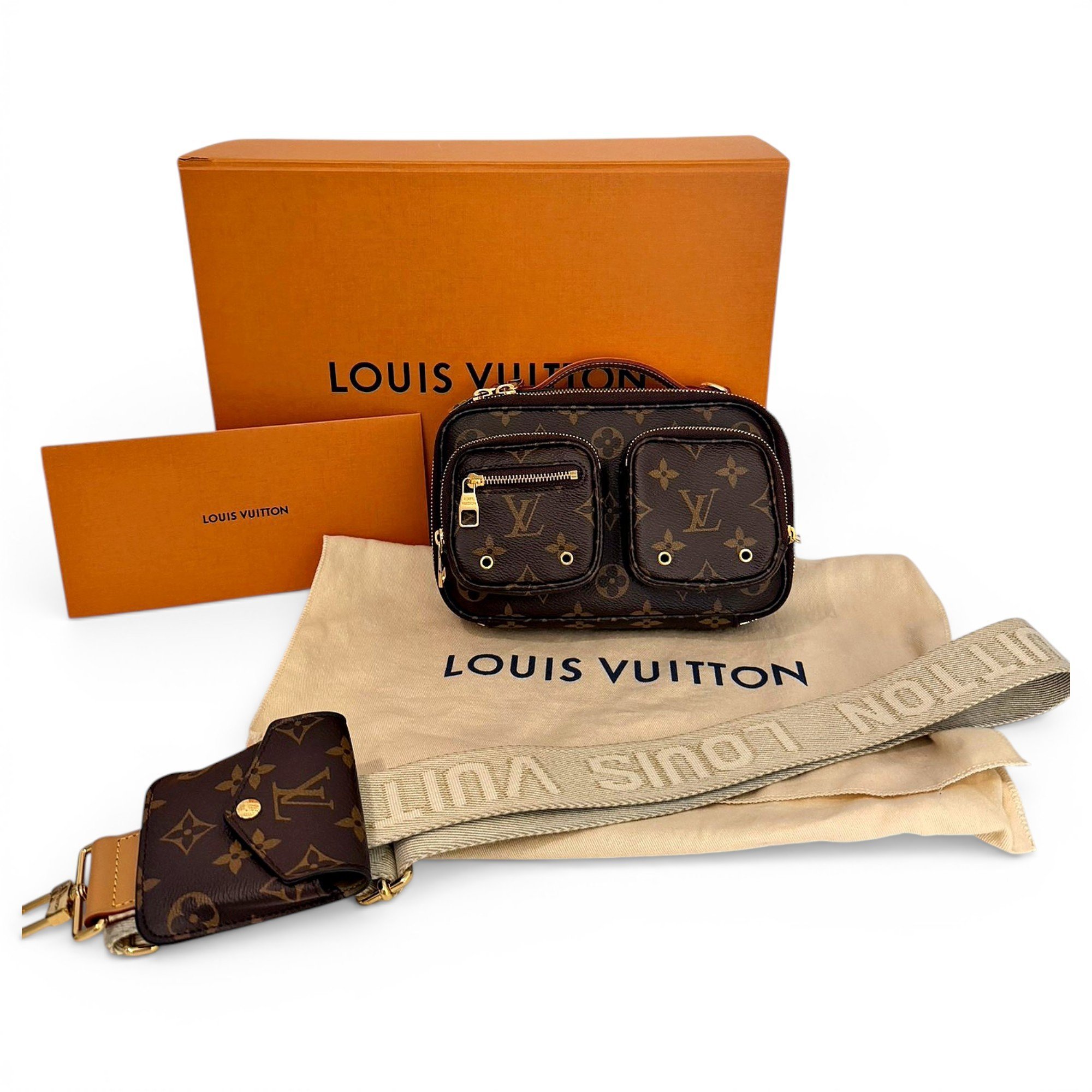 Croisé Utility leather crossbody bag