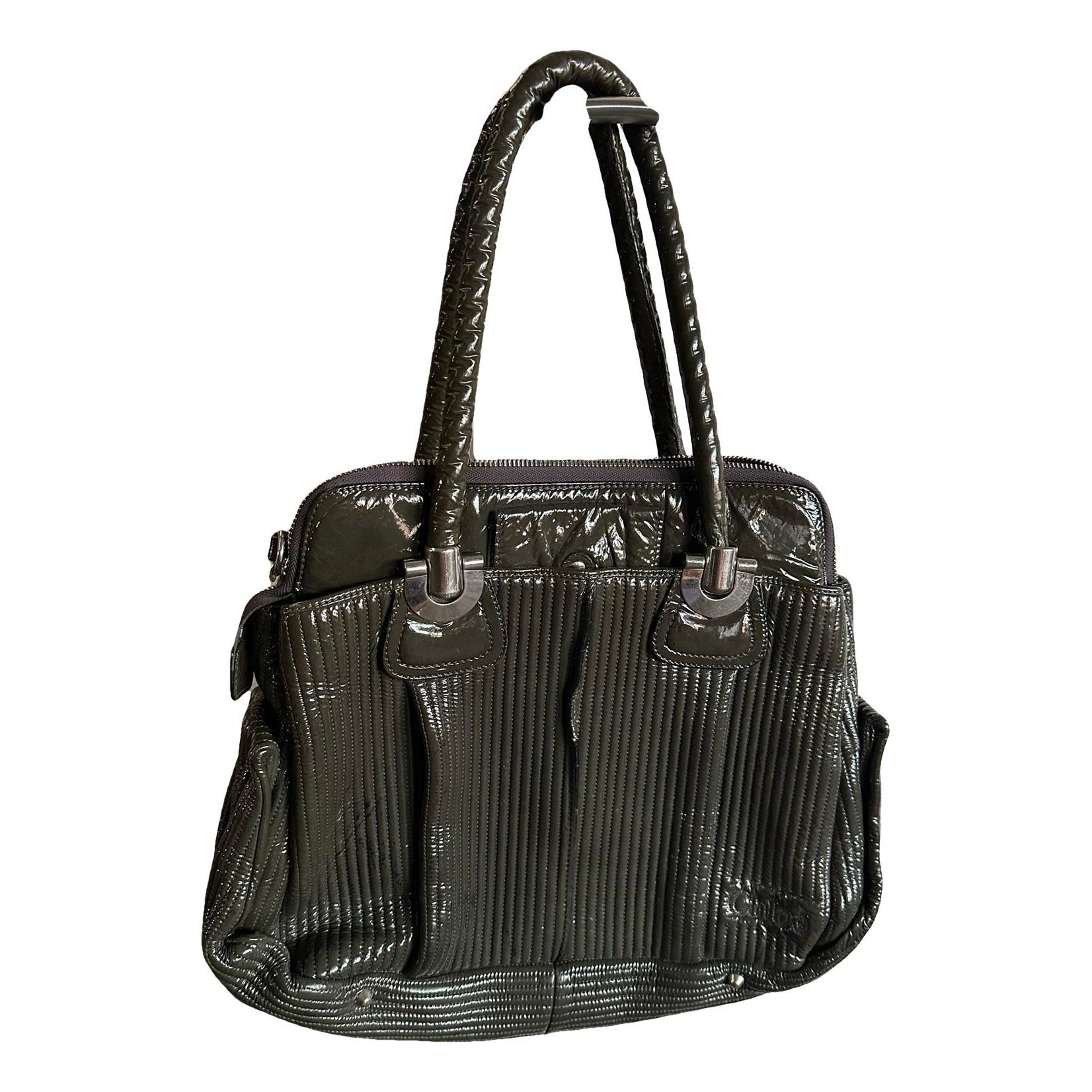 Héloise patent leather handbag