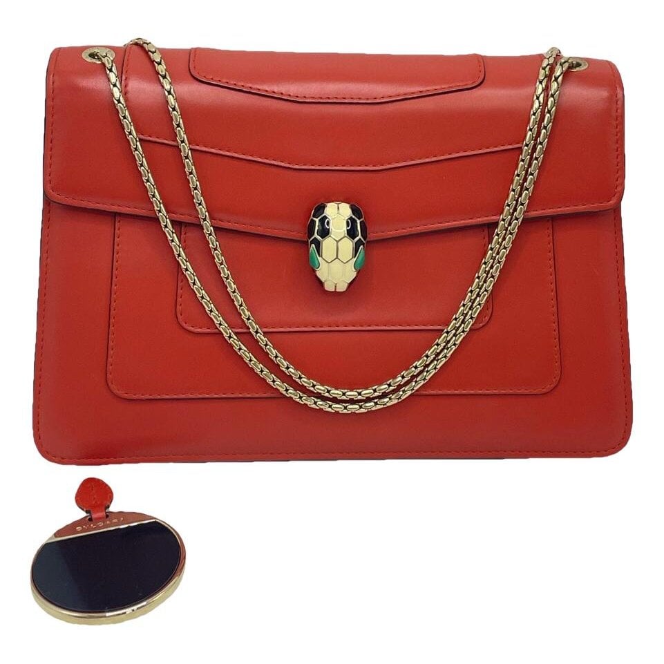 Serpenti leather handbag