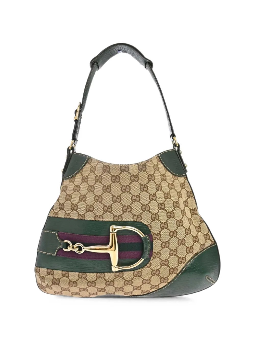 1990-2000s Horsebit GG Canvas shoulder bag