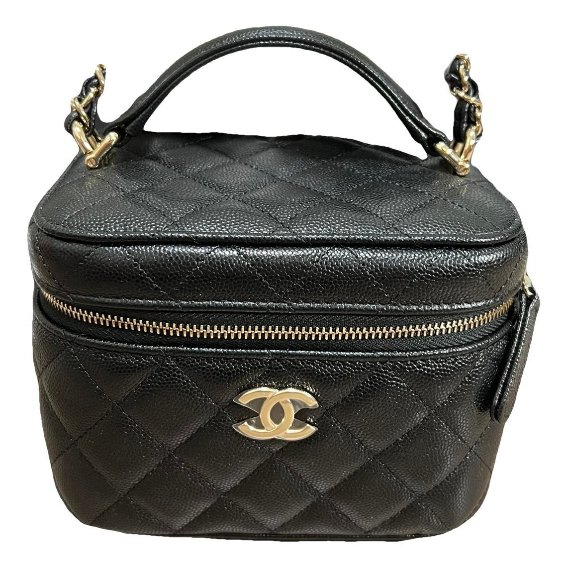Vanity pony-style calfskin handbag
