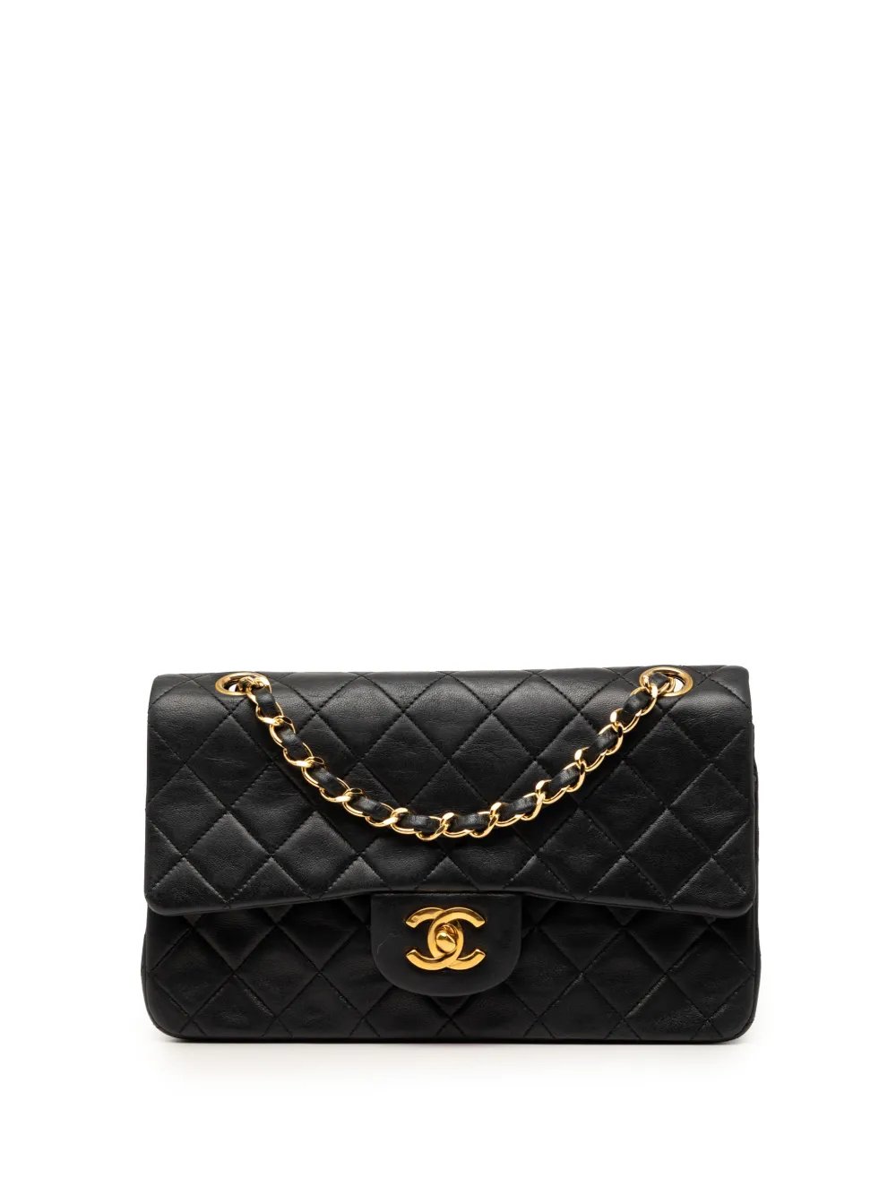 1989-1991 Small Classic Lambskin Double Flap shoulder bag