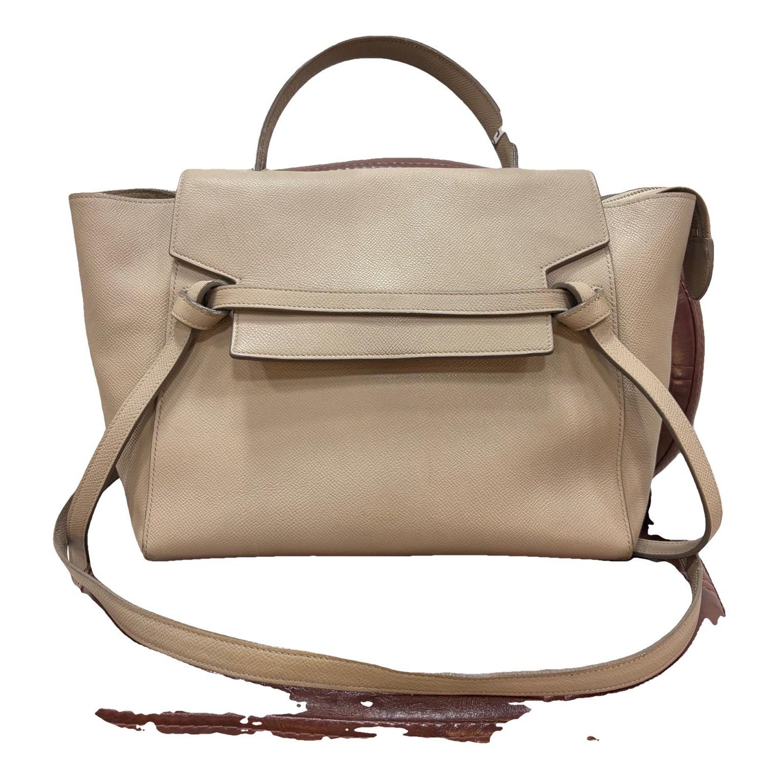 Belt leather handbag