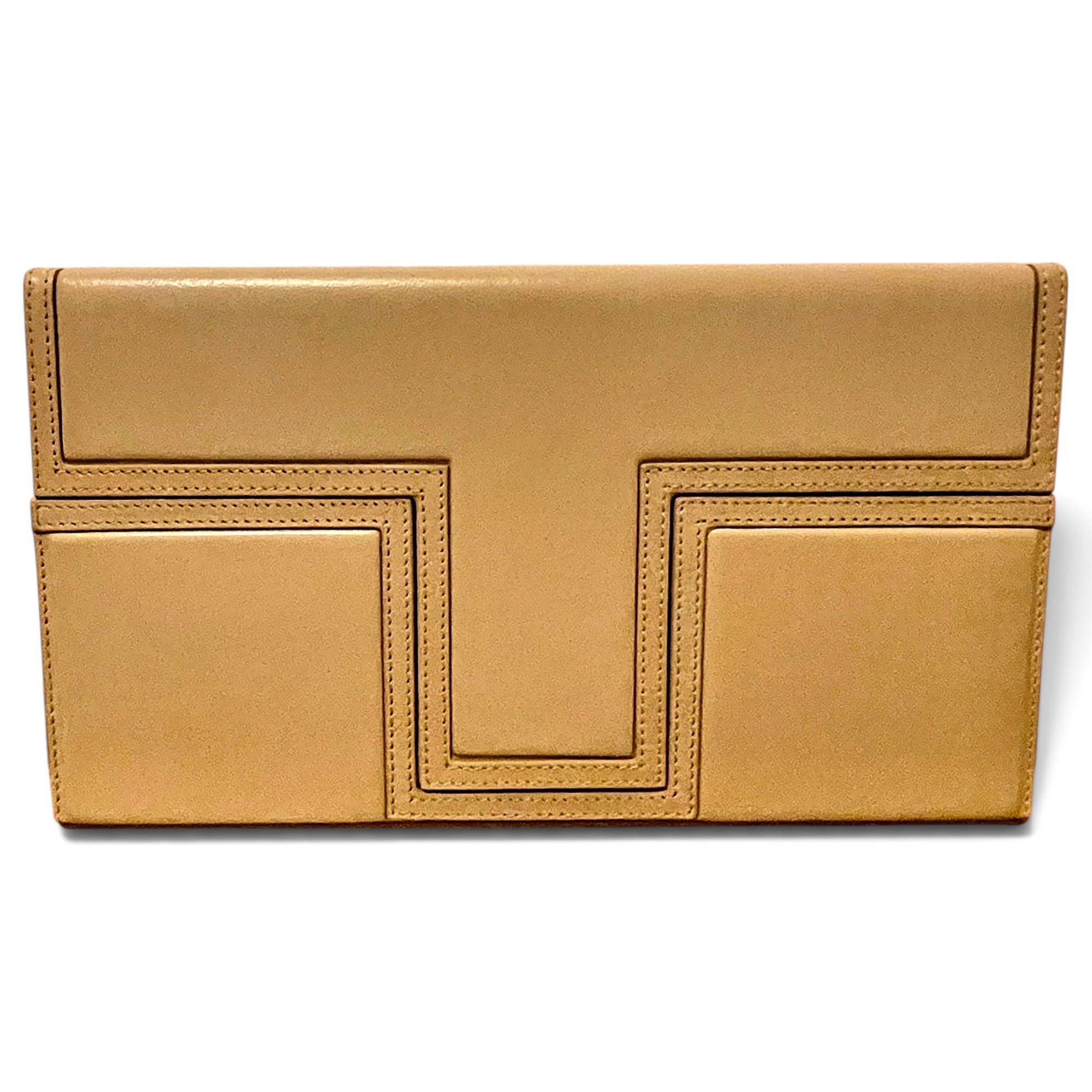 Toteme T-Clutch leather clutch bag