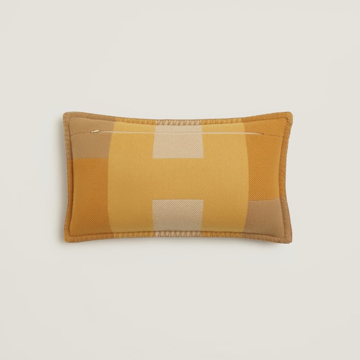 Gold H Horizon Pillow, Small Model