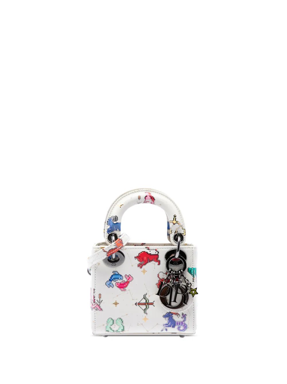 2022 Micro Calfskin Pixel Zodiac Lady Dior satchel