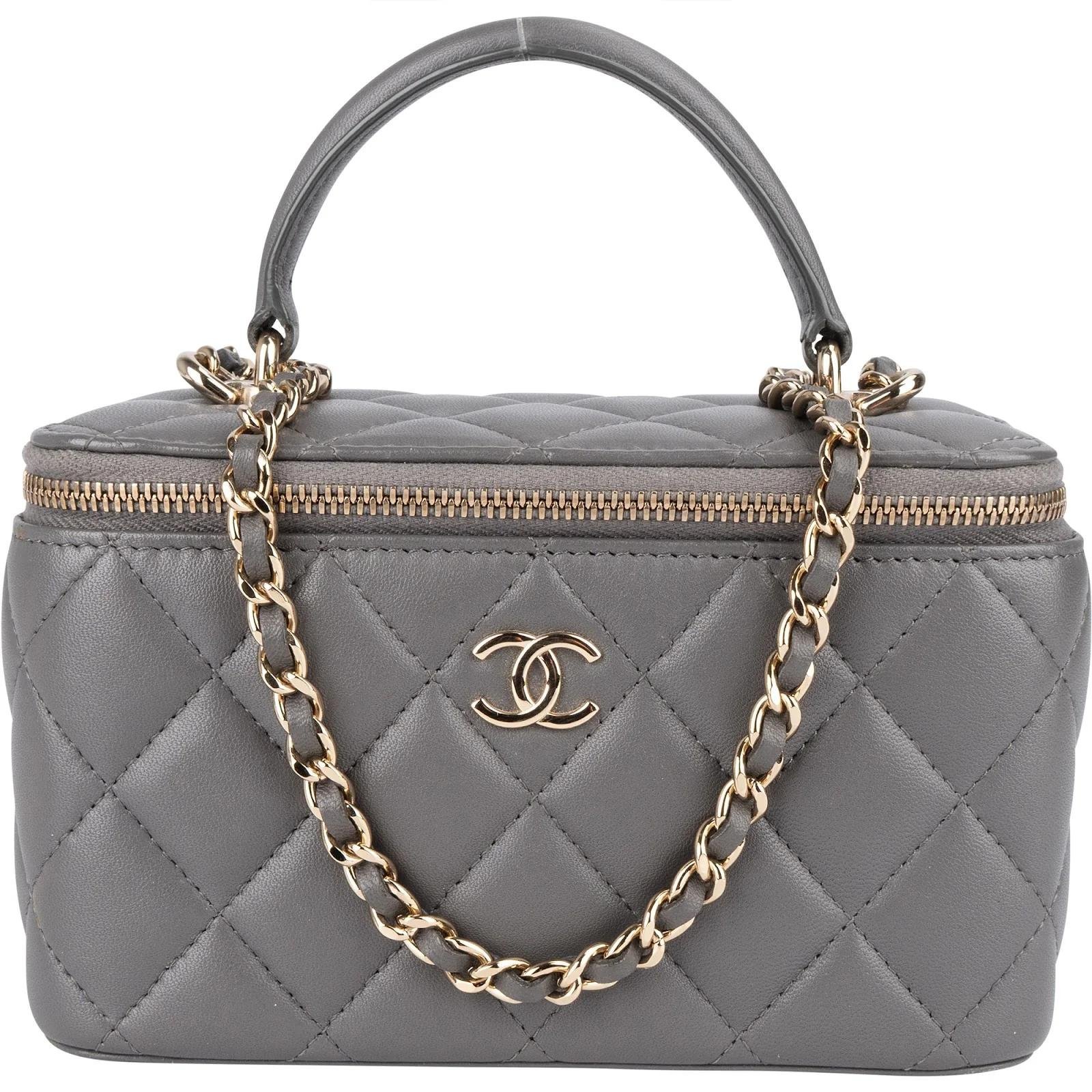 Vanity leather handbag