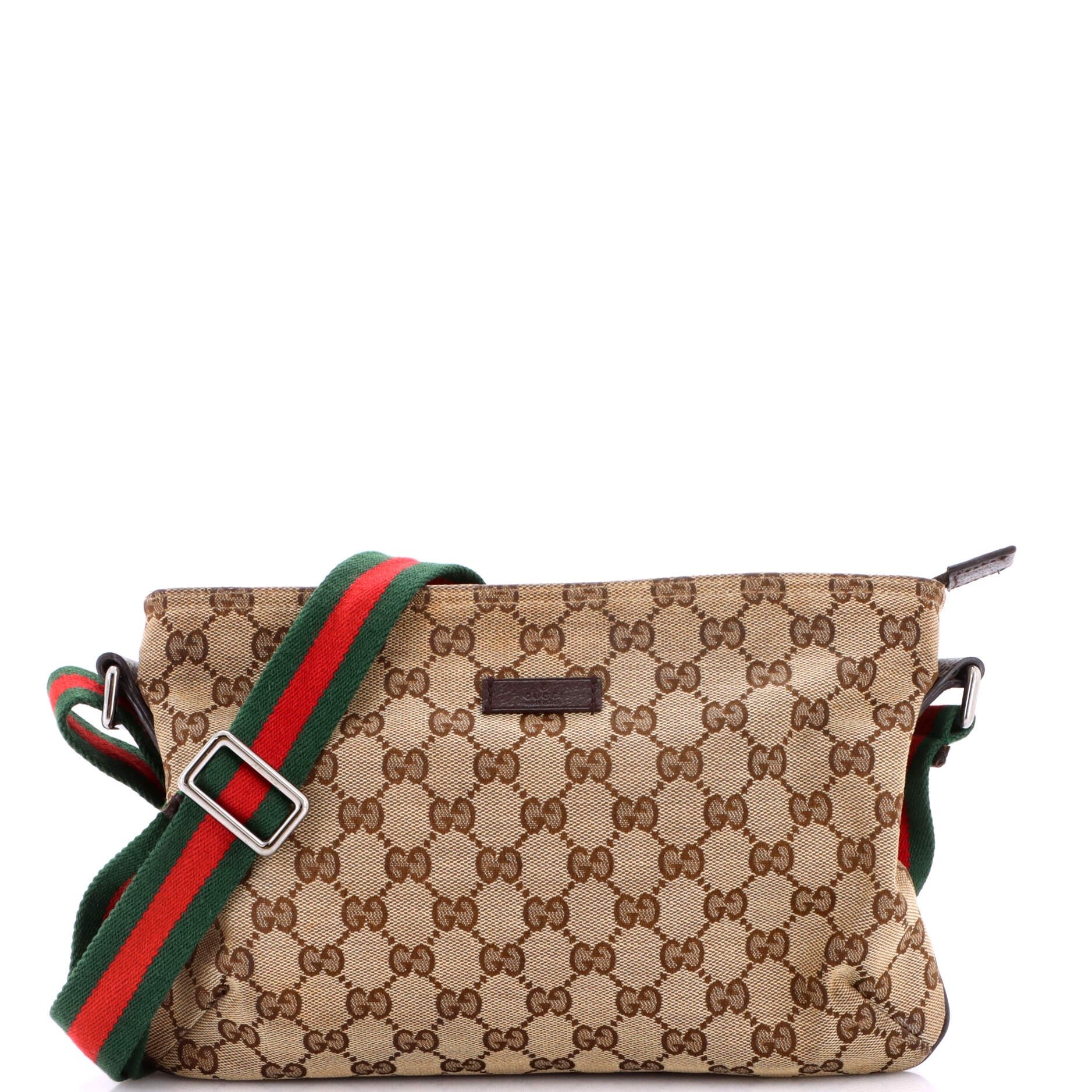 Web Strap Messenger Bag GG Canvas Small