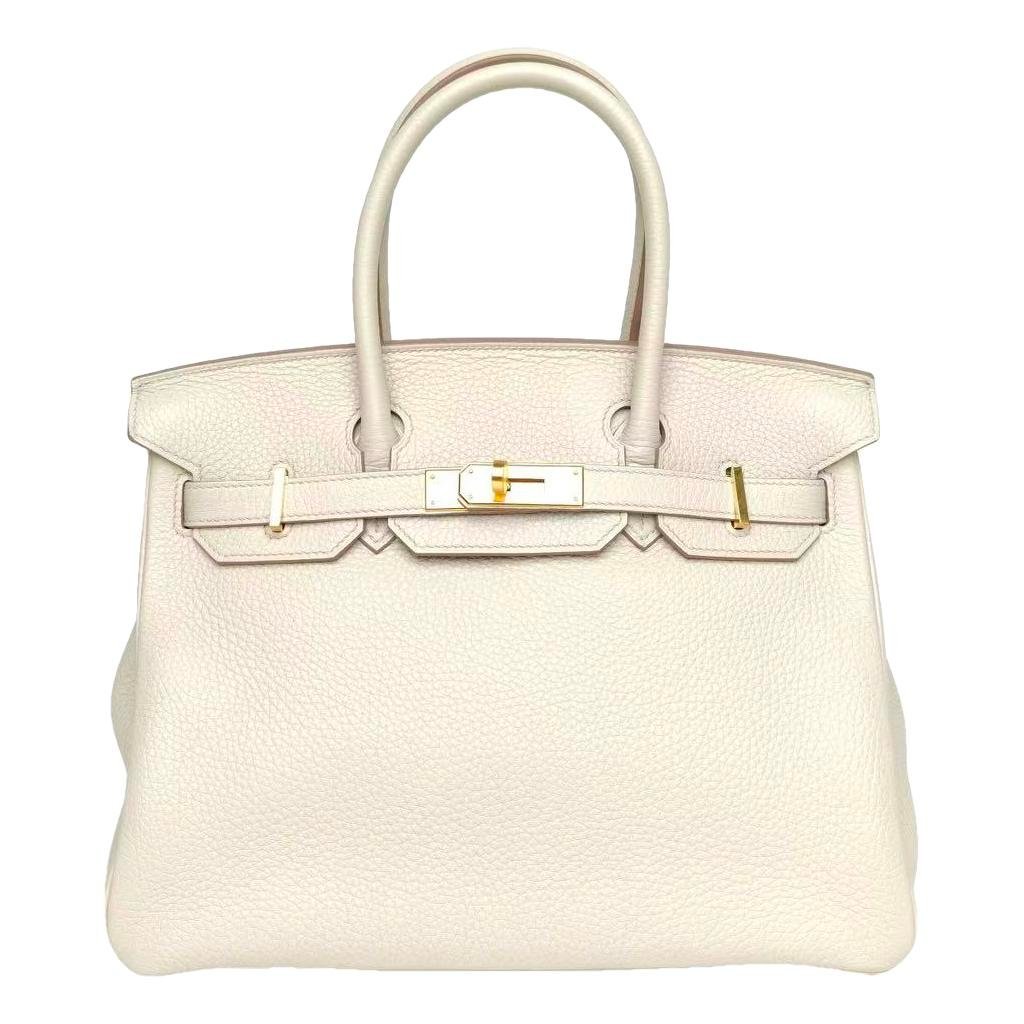 Hermes Birkin 30 Handbag Gold