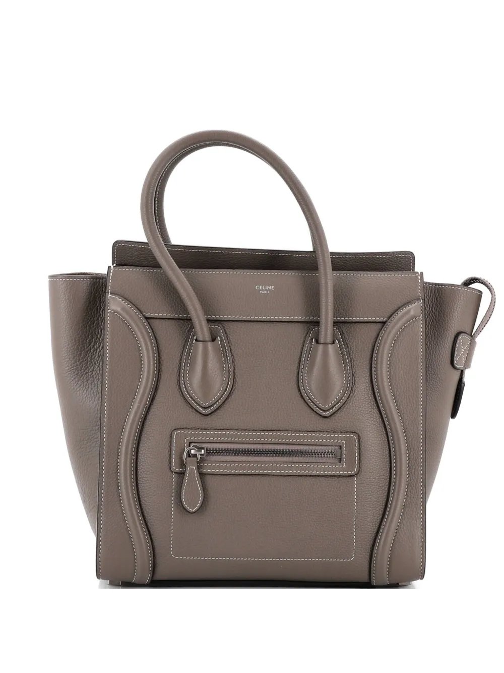Luggage Bag Grainy Leather Micro tote bag