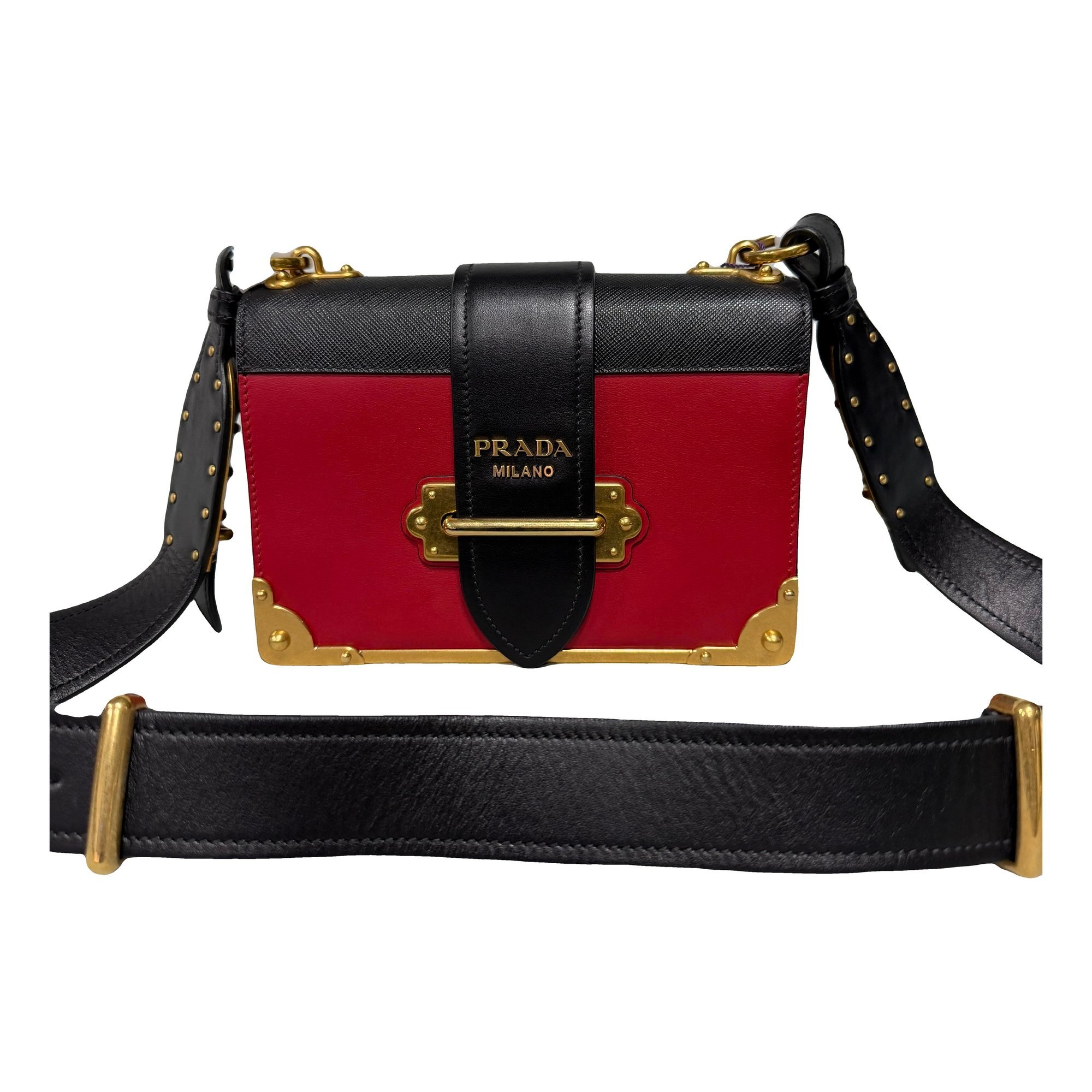 Cahier leather handbag