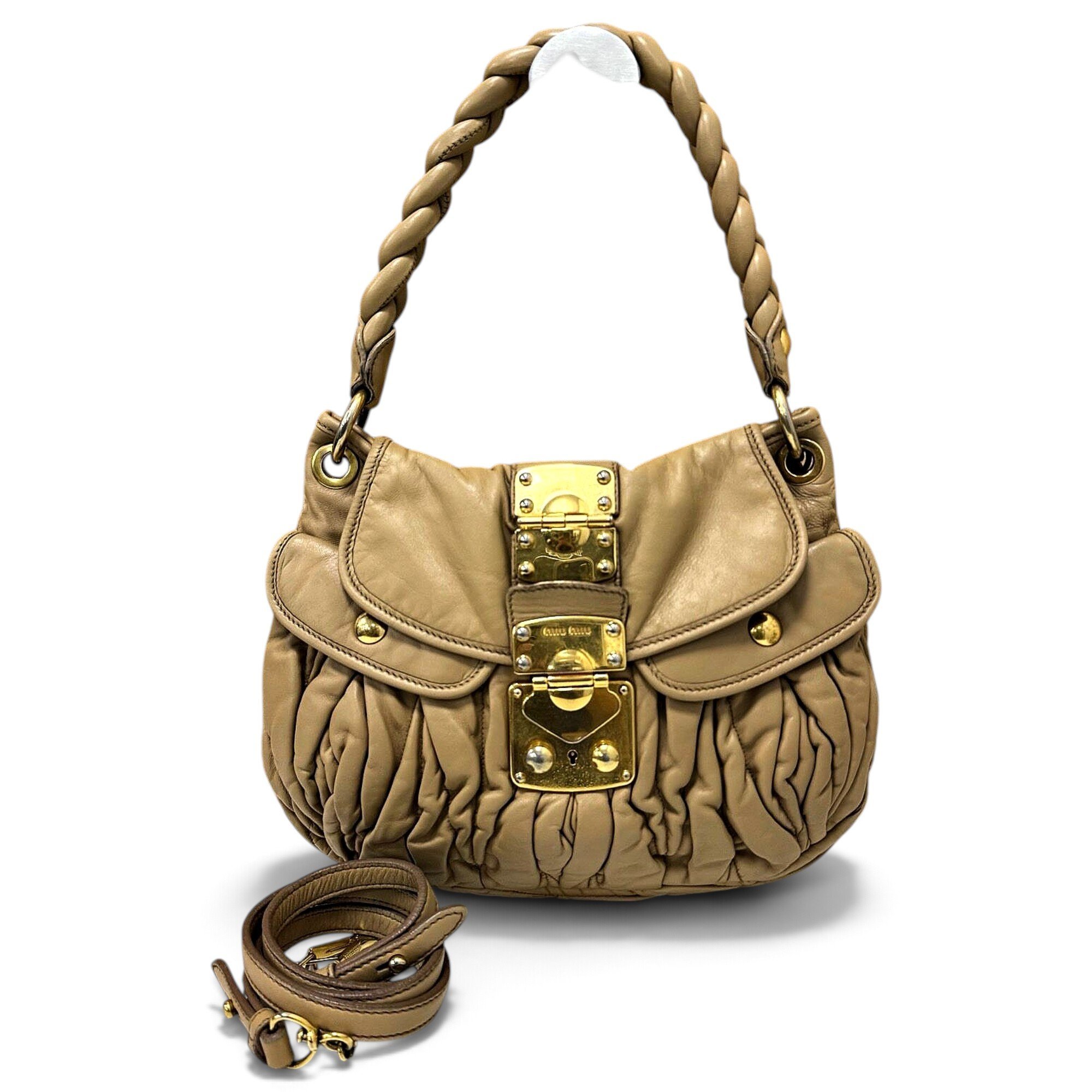 Bow bag leather handbag