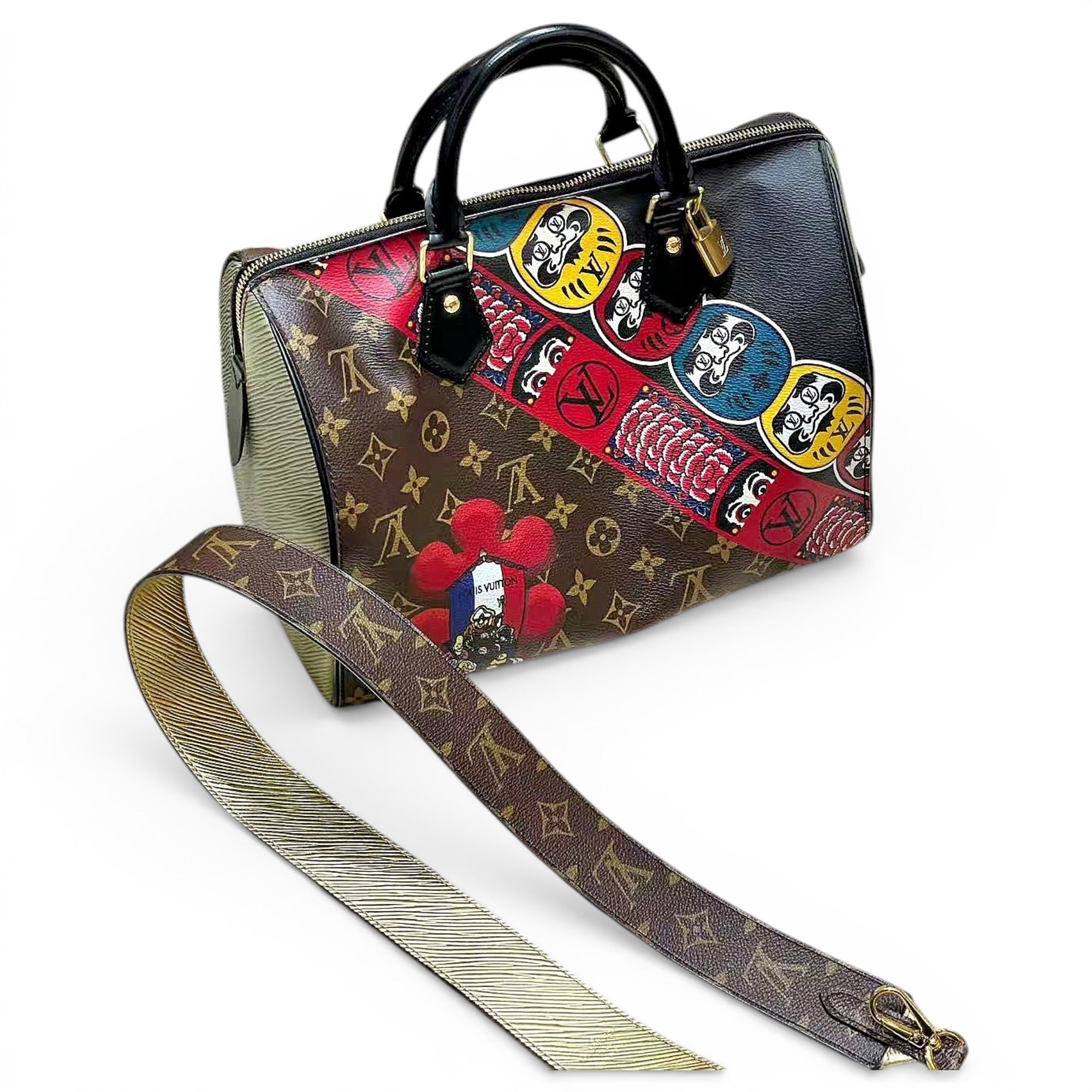 Speedy leather handbag