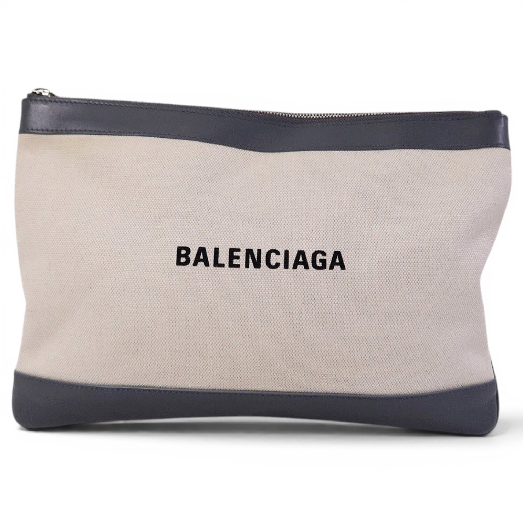 Leather clutch bag