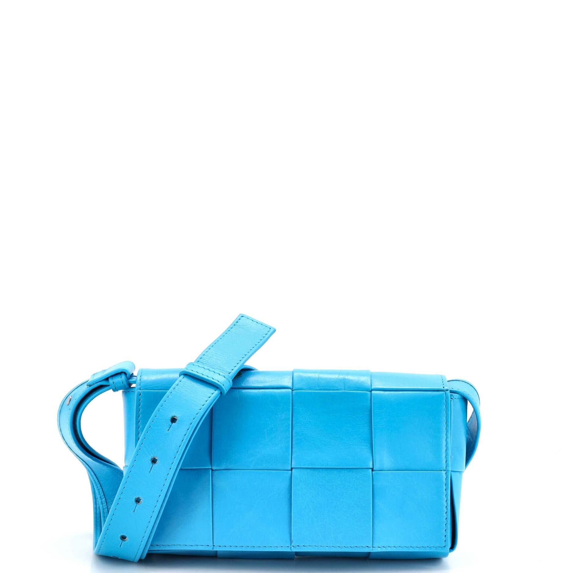 Cassette Crossbody Bag Maxi Intrecciato Leather Small