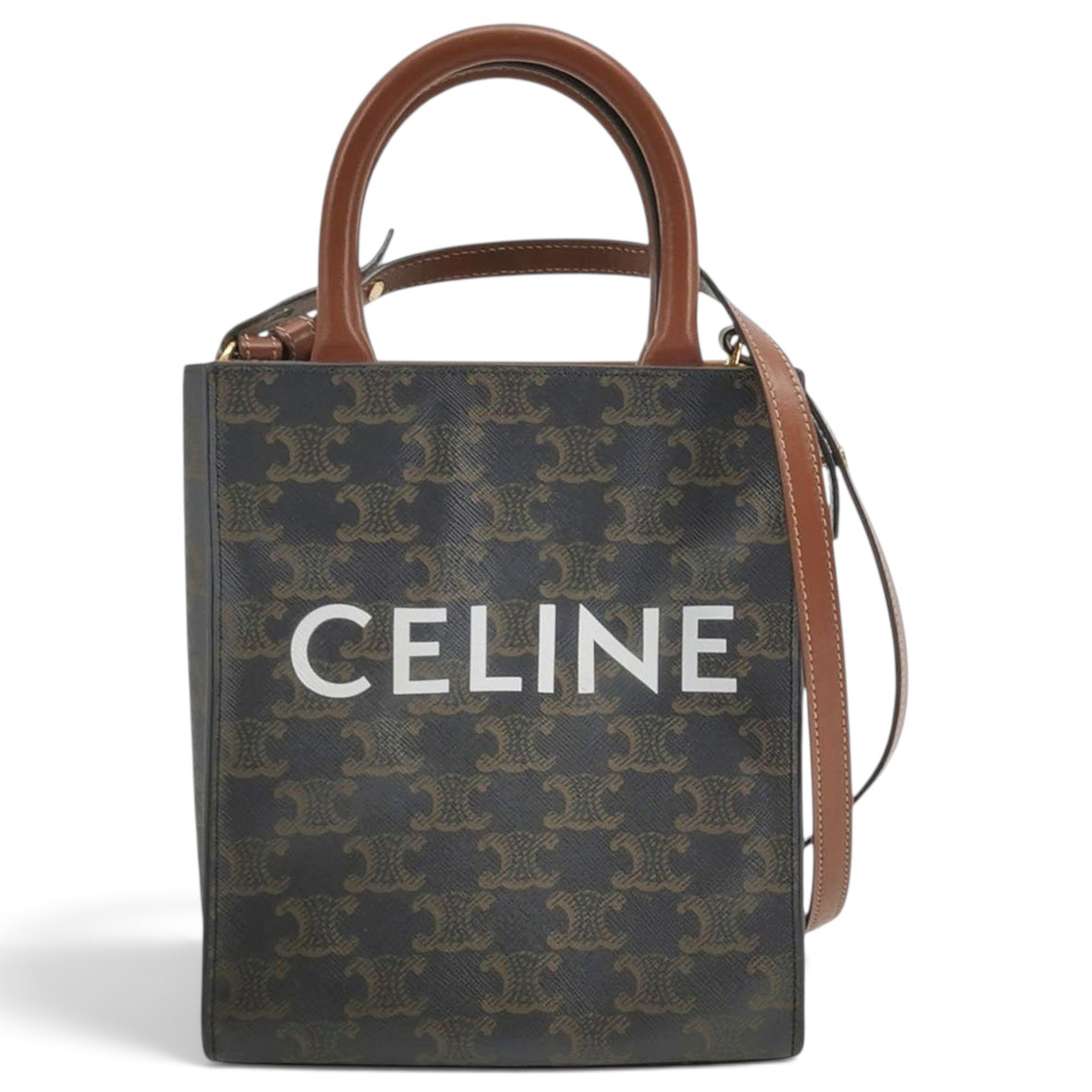 Cabas leather handbag