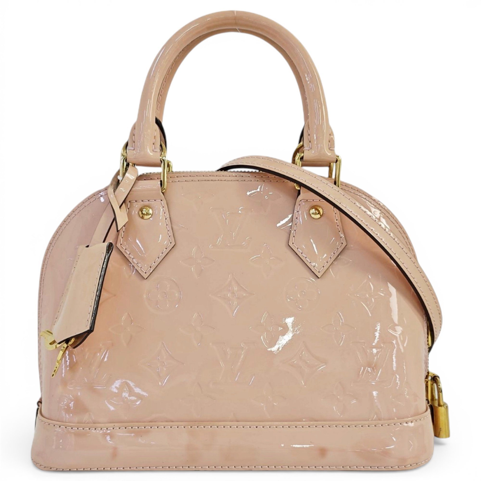 Alma BB patent leather handbag