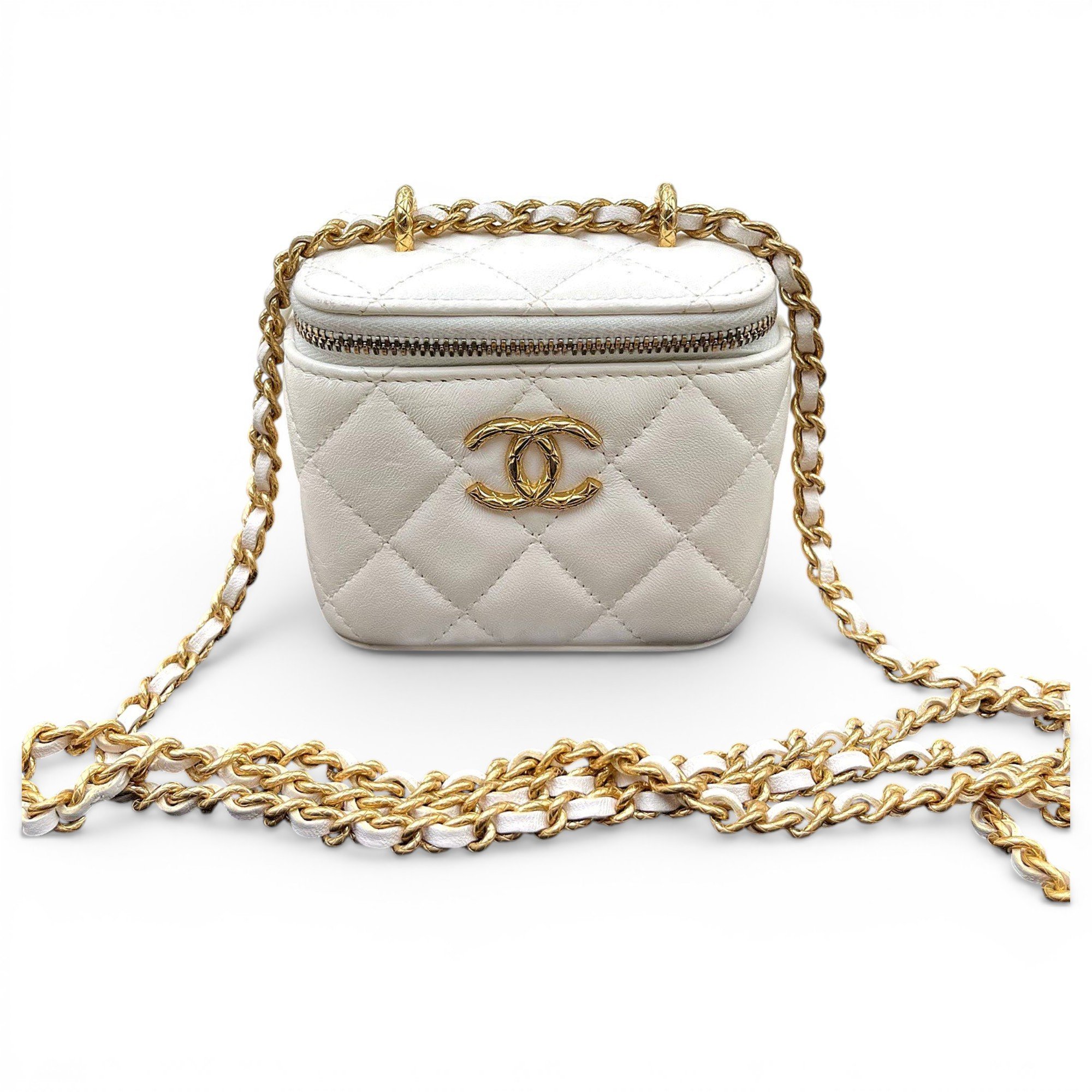 Trendy CC Vanity leather handbag